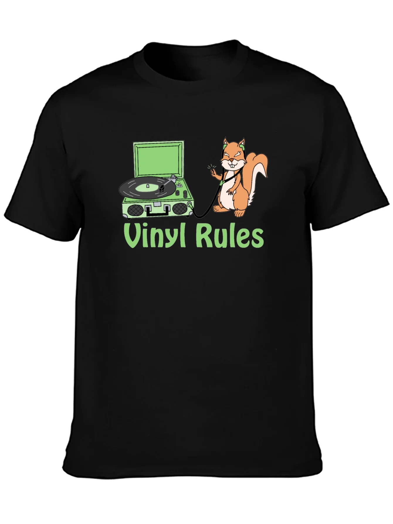 Rebbecca Vinyl Rules Squirrel T-Shirt