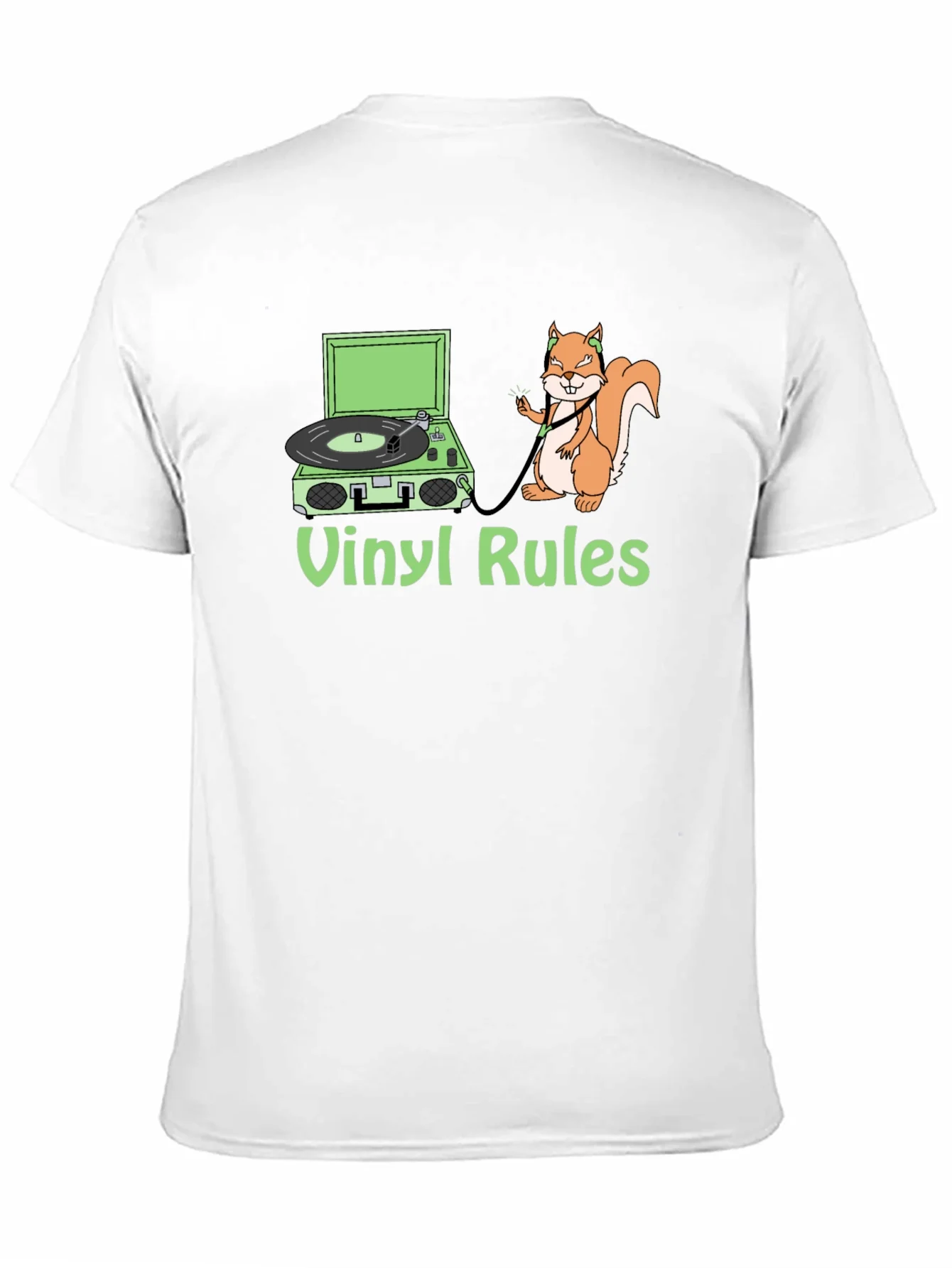 Rebbecca Vinyl Rules Squirrel T-Shirt