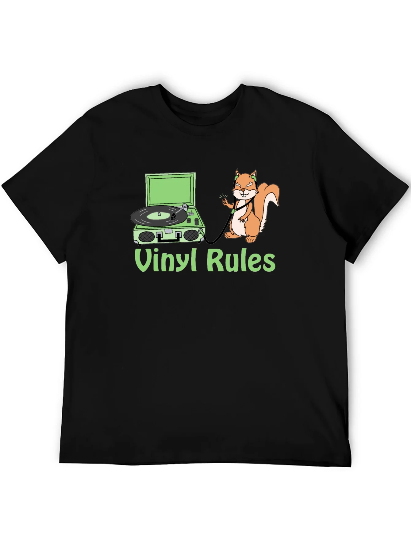 Rebbecca Vinyl Rules Squirrel T-Shirt