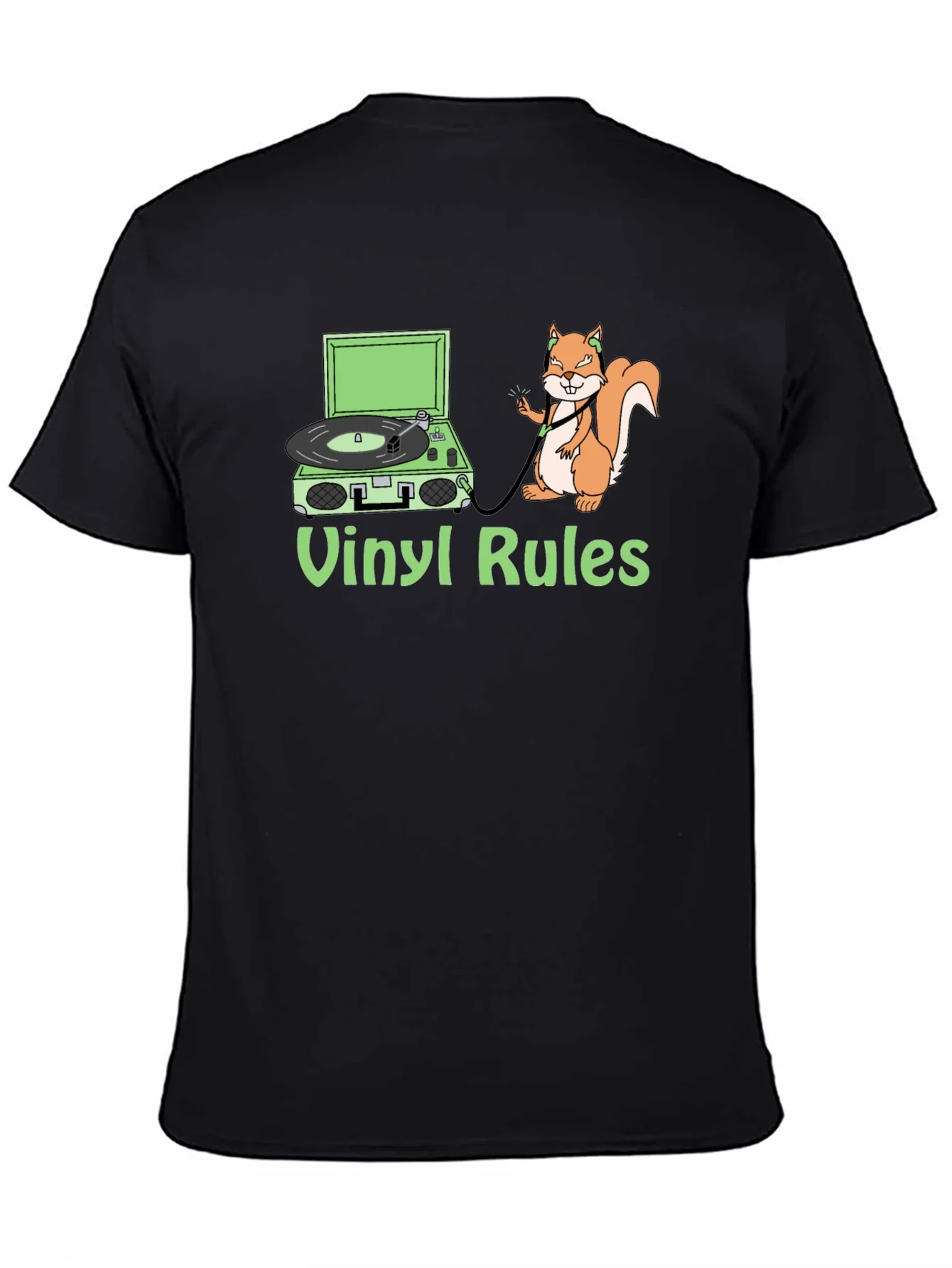 Rebbecca Vinyl Rules Squirrel T-Shirt
