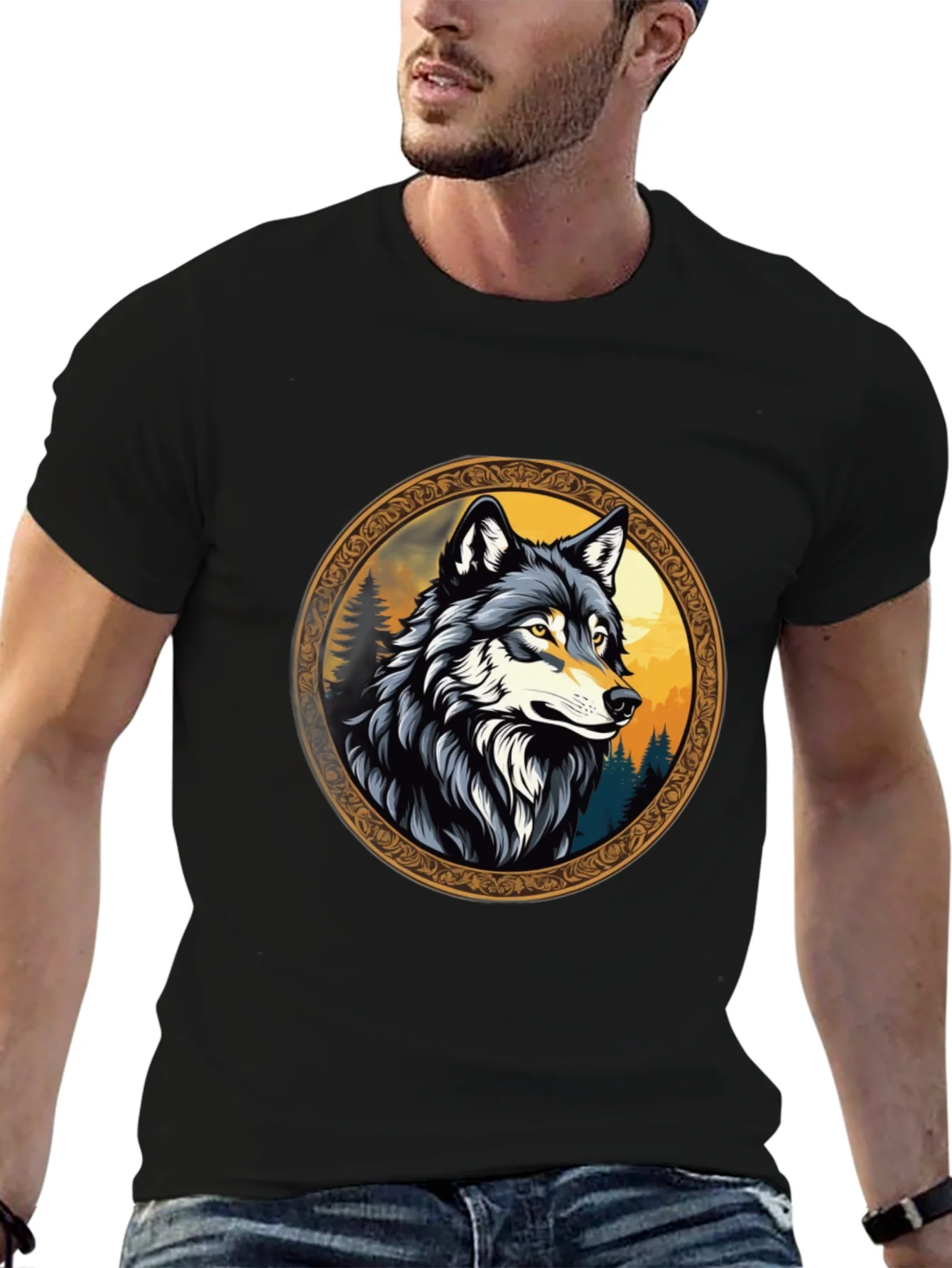 Rebbecca Wolf Graphic Tee - Wildlife Design