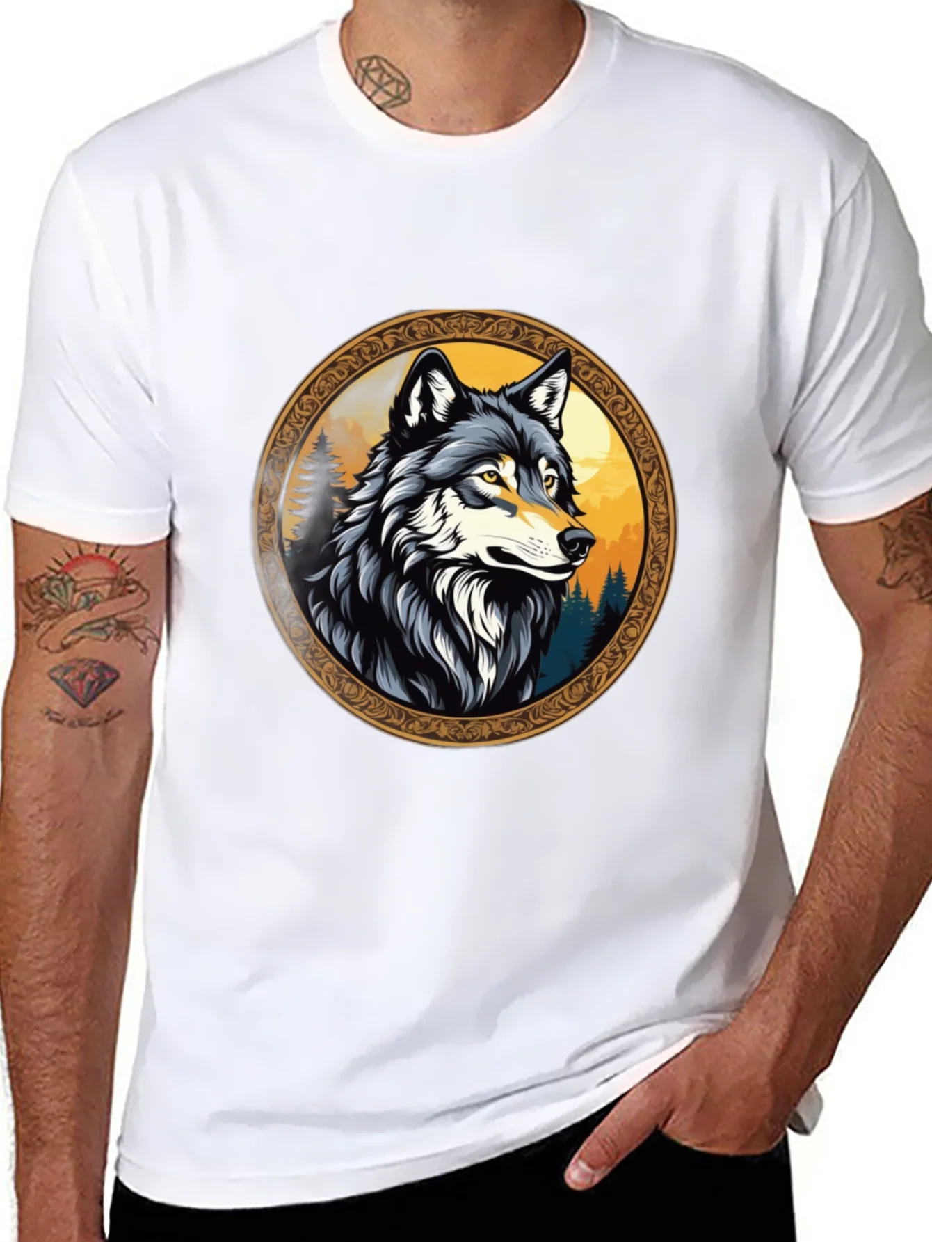 Rebbecca Wolf Graphic Tee - Wildlife Design