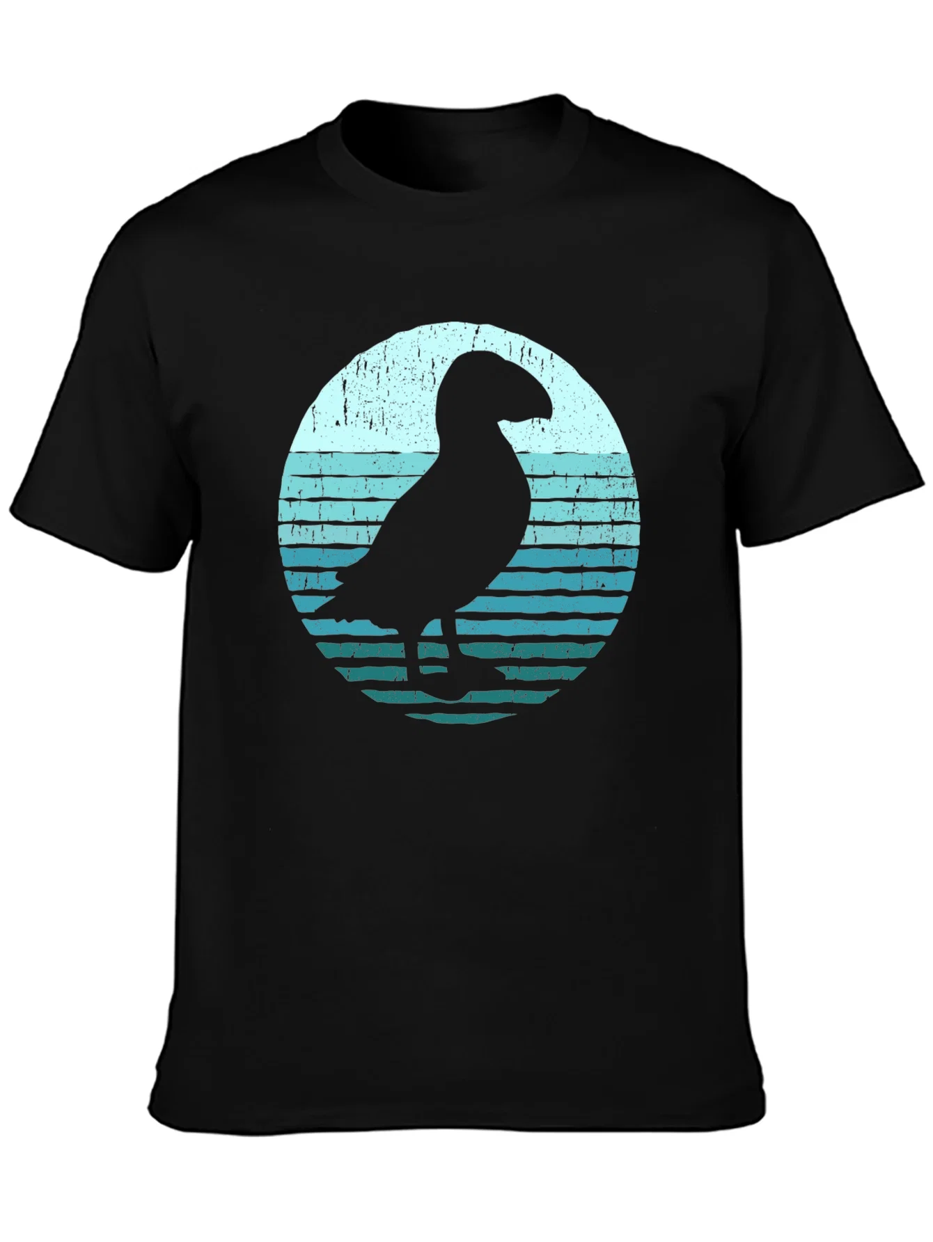 Rebbecca Puffin Silhouette Graphic Tee - Black