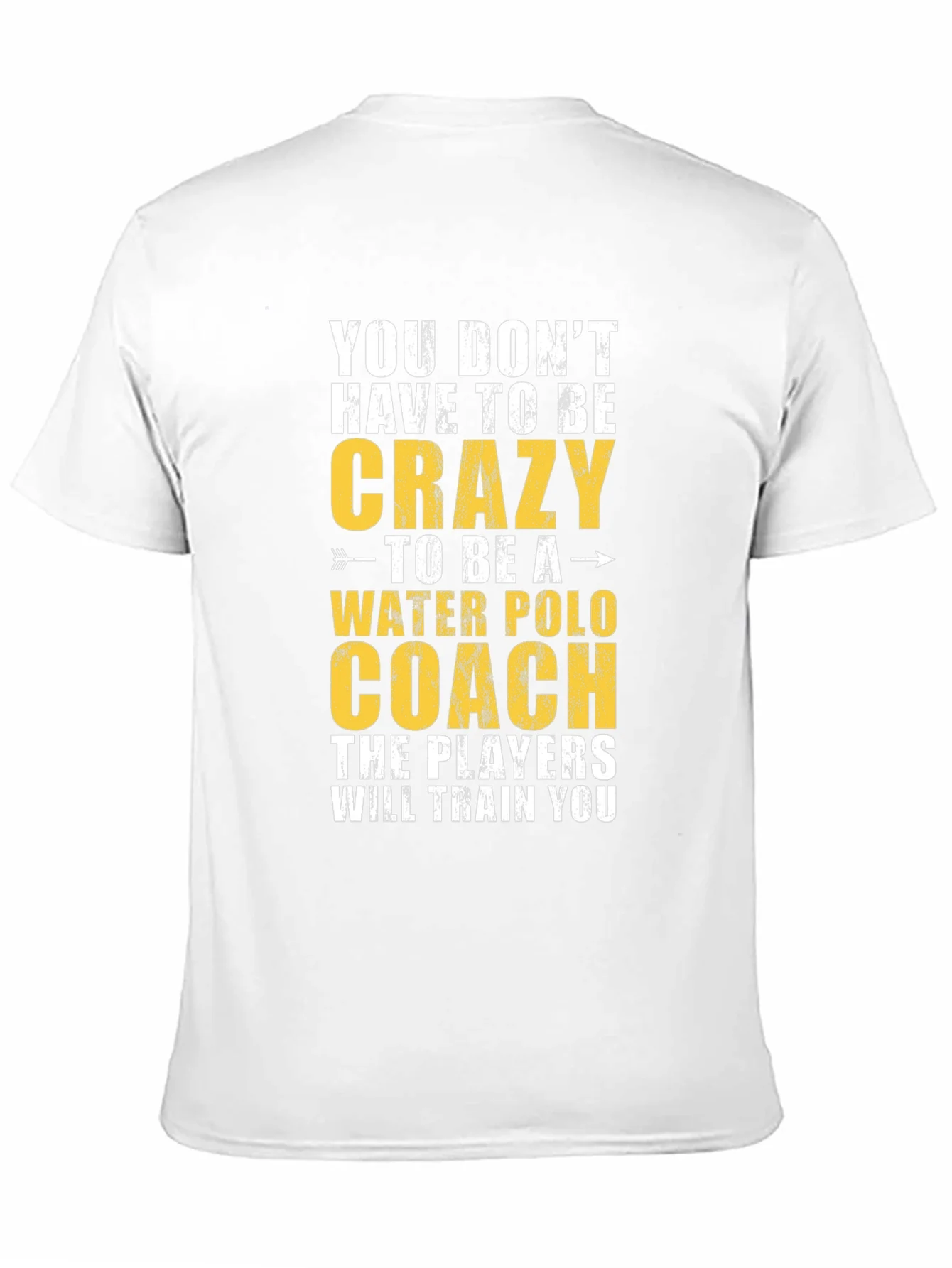 Camiseta Negra Entrenador de Waterpolo - Dise?o Divertido