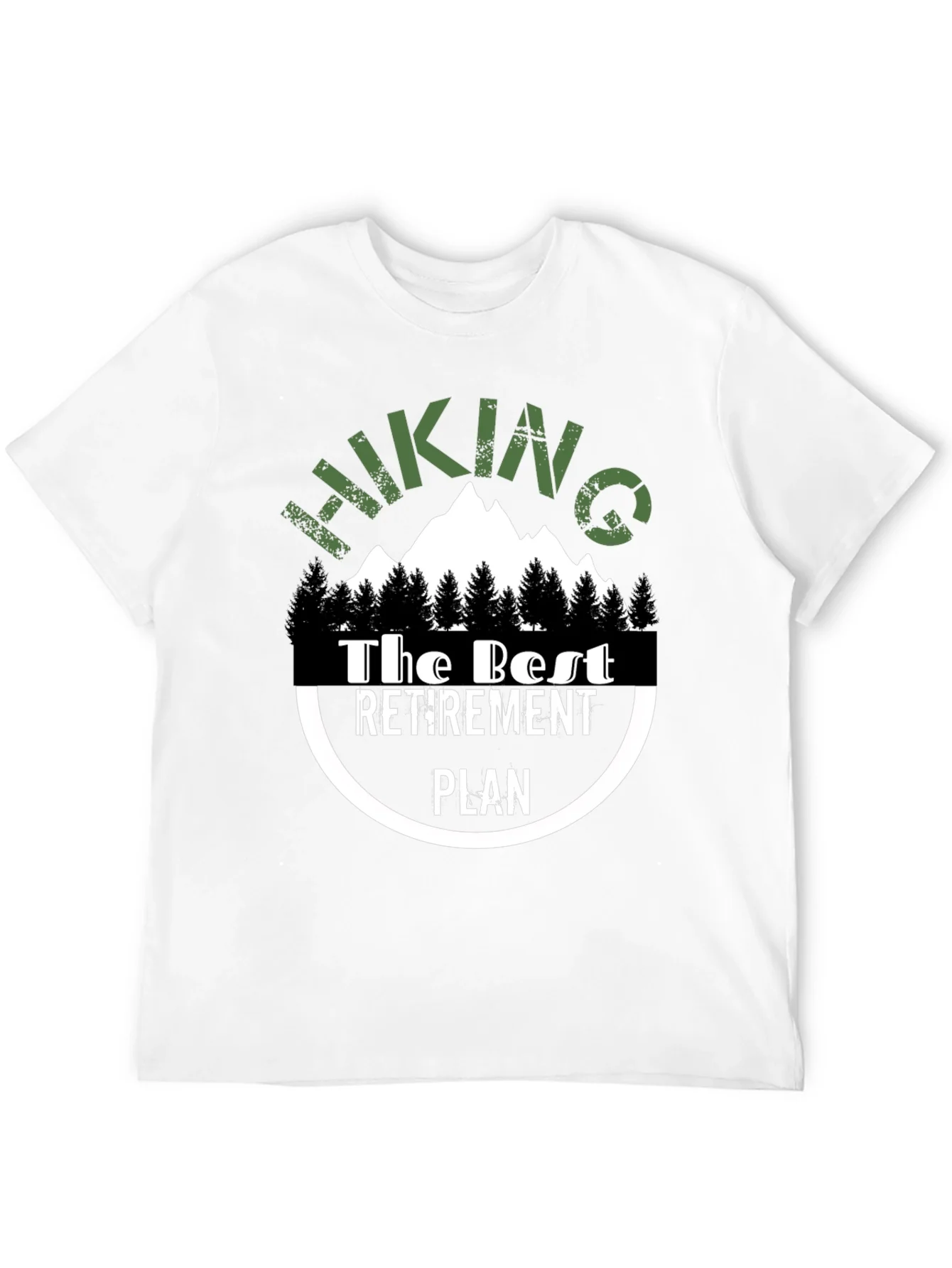 Camiseta Negra Senderismo Plan de Jubilaci¨®n