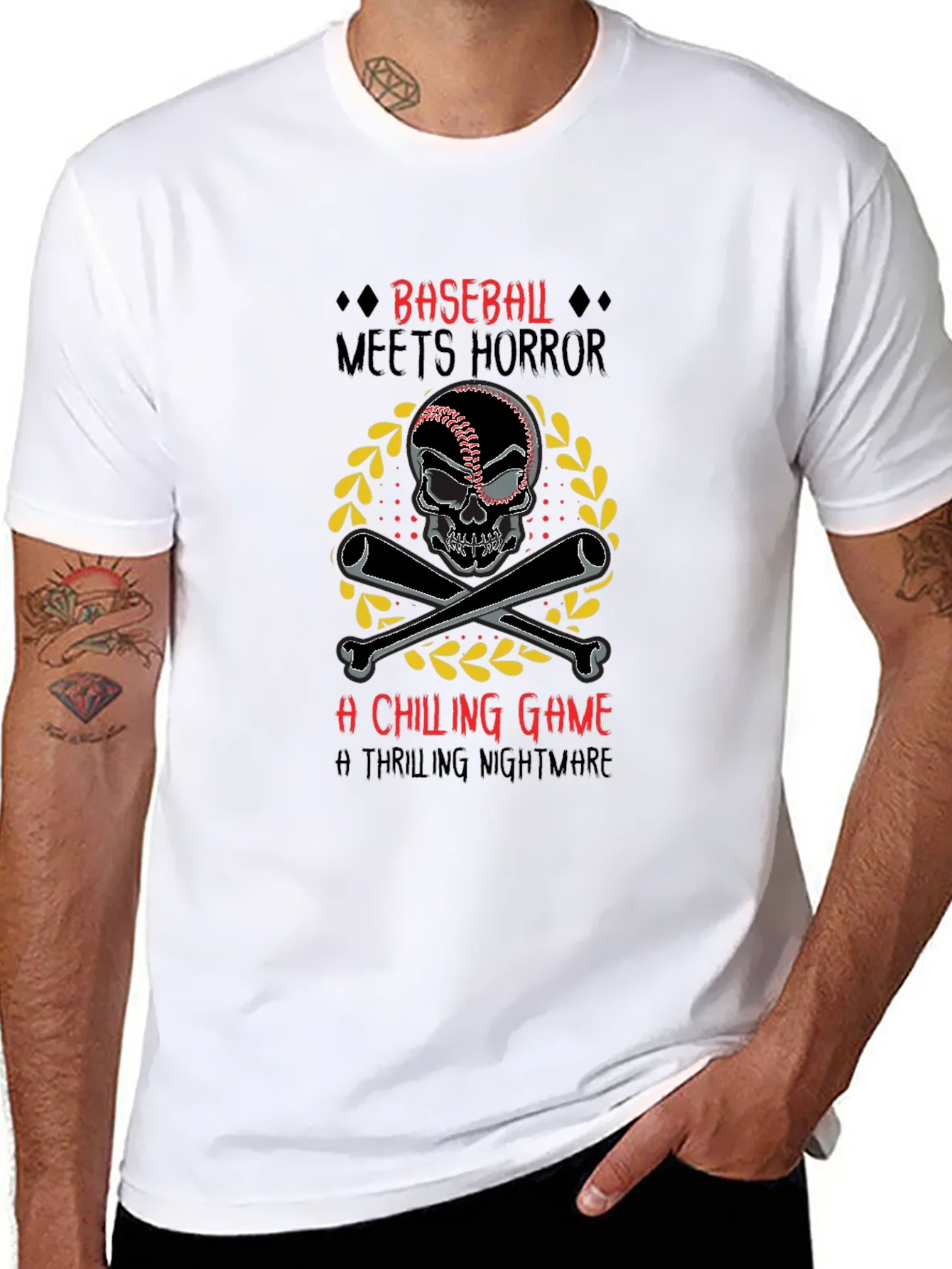 Rebbecca Baseball Meets Horror Graphic Tee