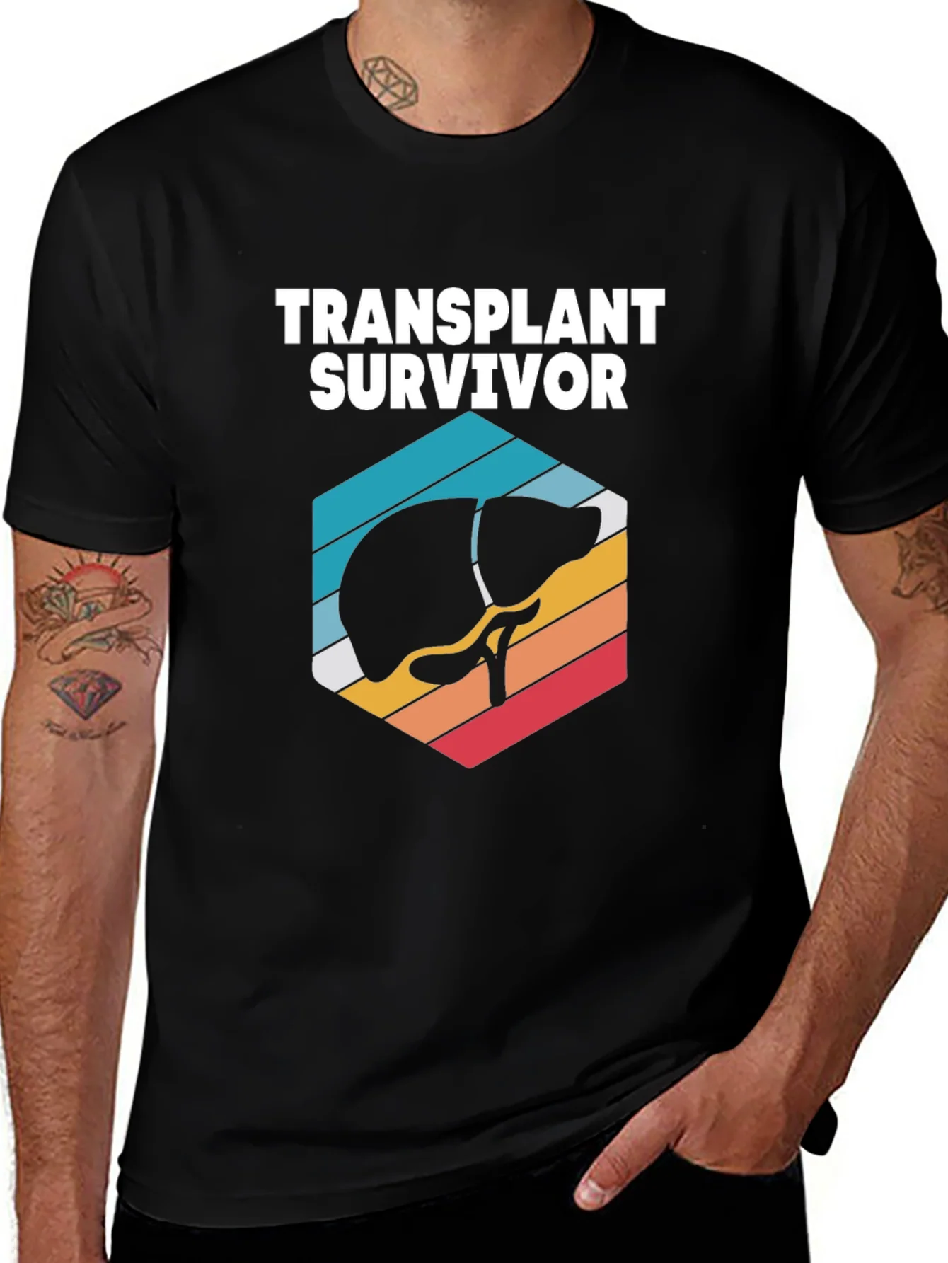 Rebbecca Transplant Survivor T-Shirt Liver Graphic Tee