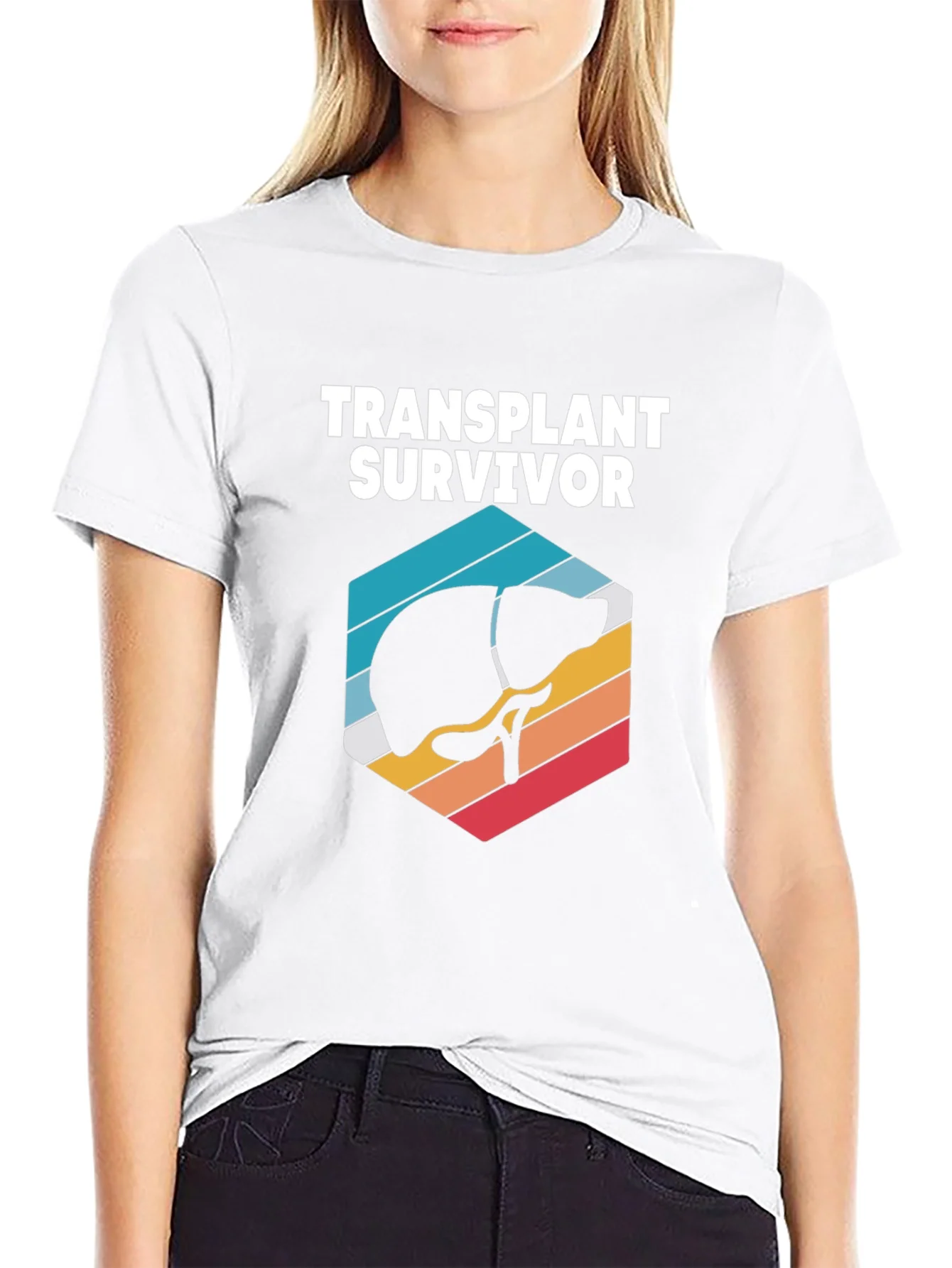 Rebbecca Transplant Survivor T-Shirt Liver Graphic Tee