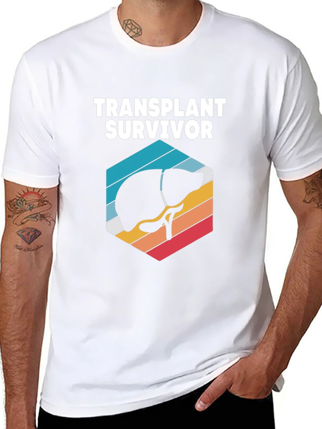 Rebbecca Transplant Survivor T-Shirt Liver Graphic Tee