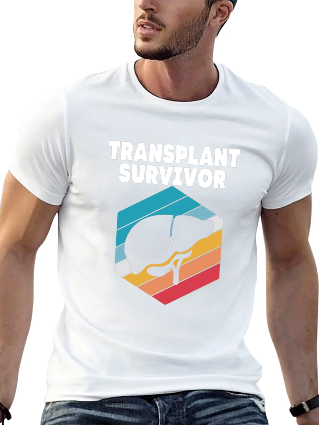 Rebbecca Transplant Survivor T-Shirt Liver Graphic Tee