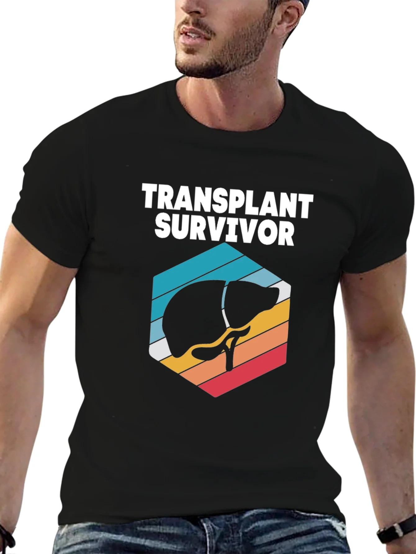 Rebbecca Transplant Survivor T-Shirt Liver Graphic Tee
