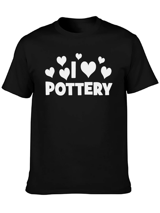 Rebbecca I Love Pottery Graphic Tee - Black Unisex T-Shirt