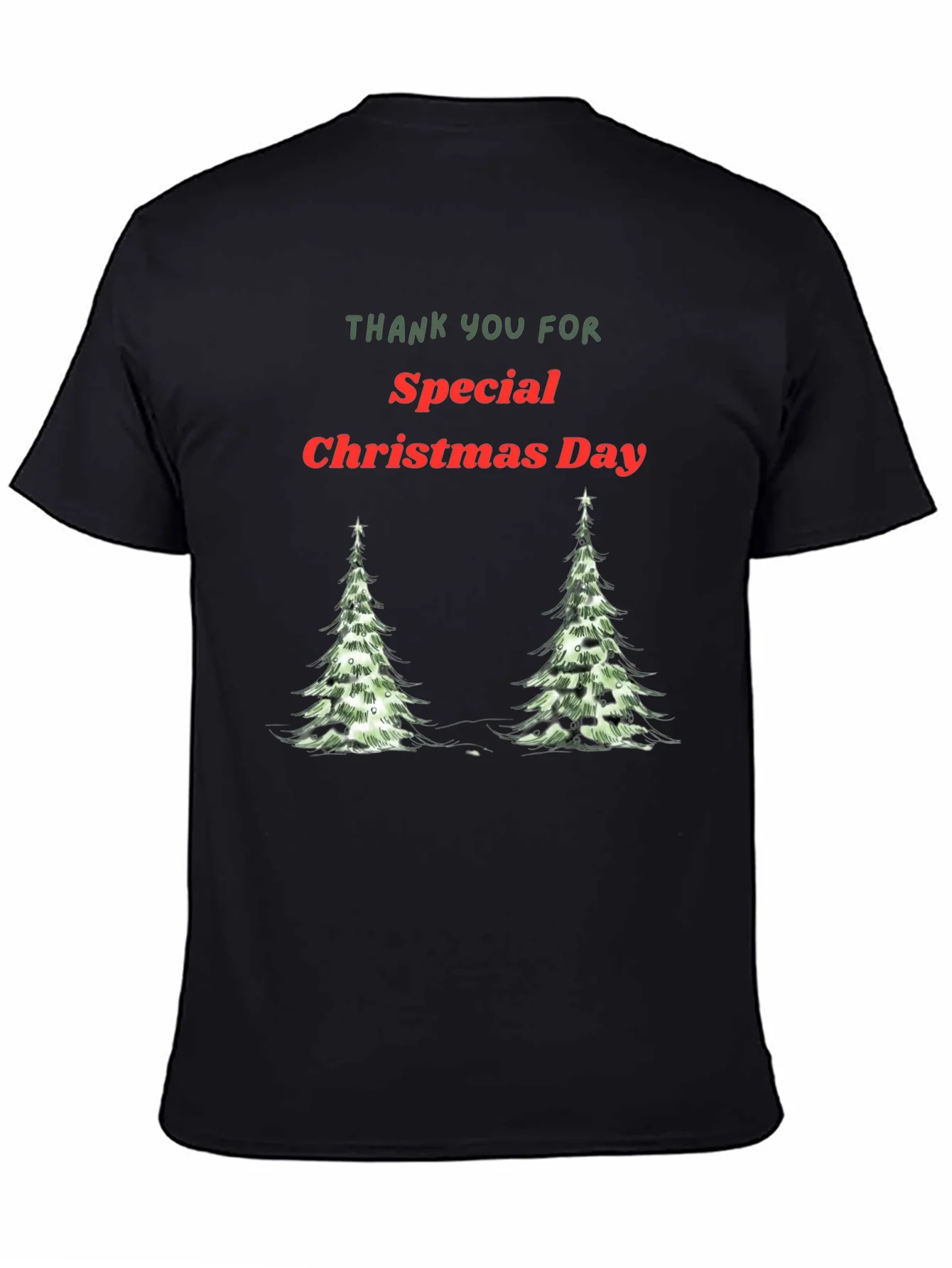 Rebbecca Christmas Special Day Black T-Shirt for Men