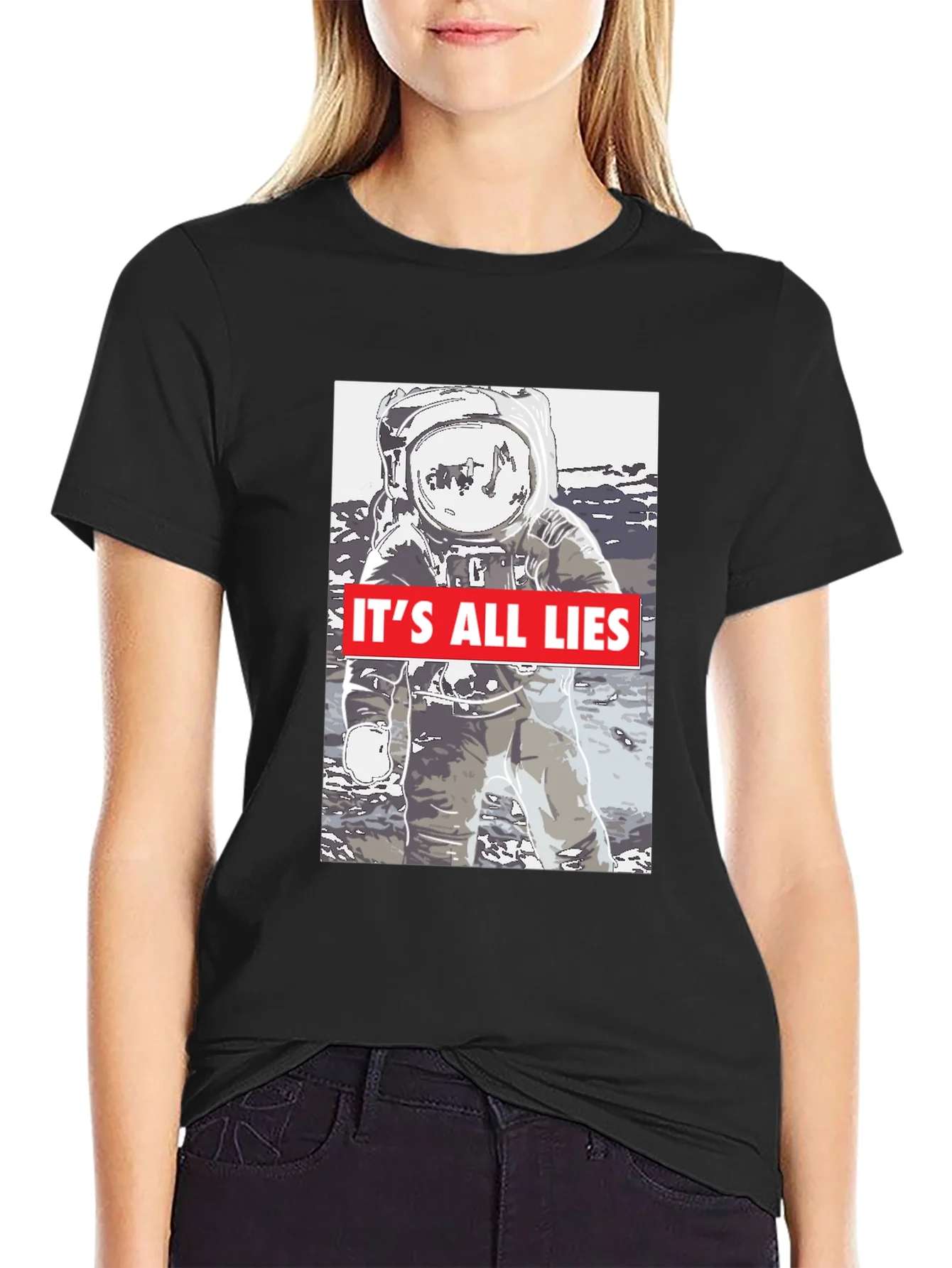 Rebbecca Moon Landing Conspiracy T-Shirt