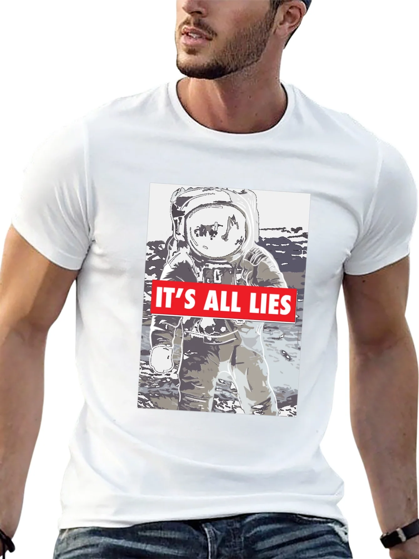 Rebbecca Moon Landing Conspiracy T-Shirt