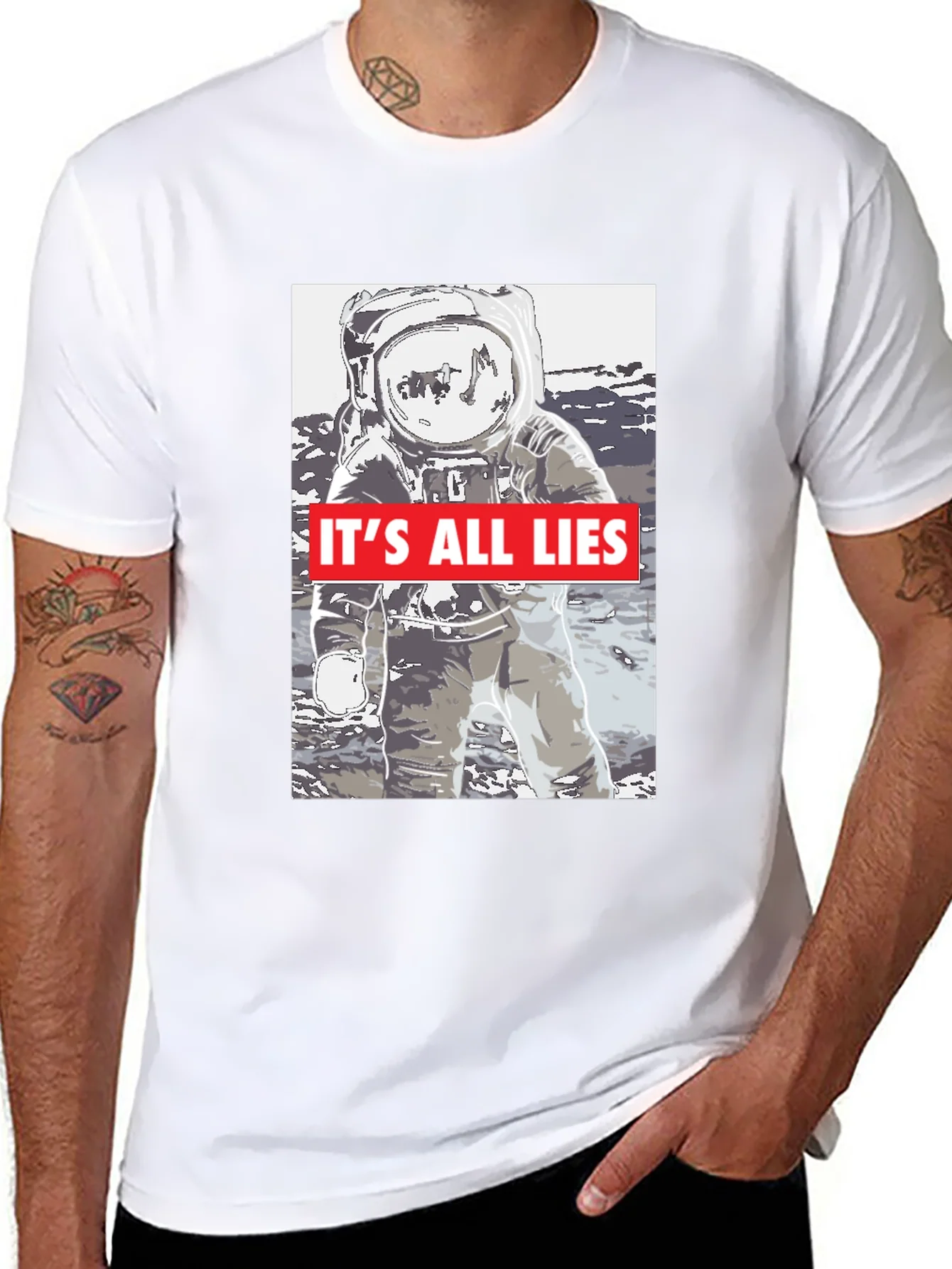 Rebbecca Moon Landing Conspiracy T-Shirt