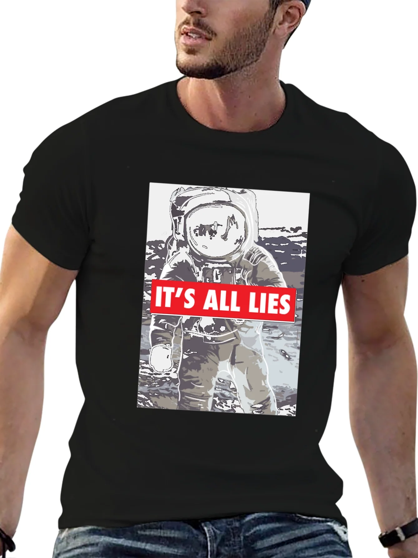 Rebbecca Moon Landing Conspiracy T-Shirt