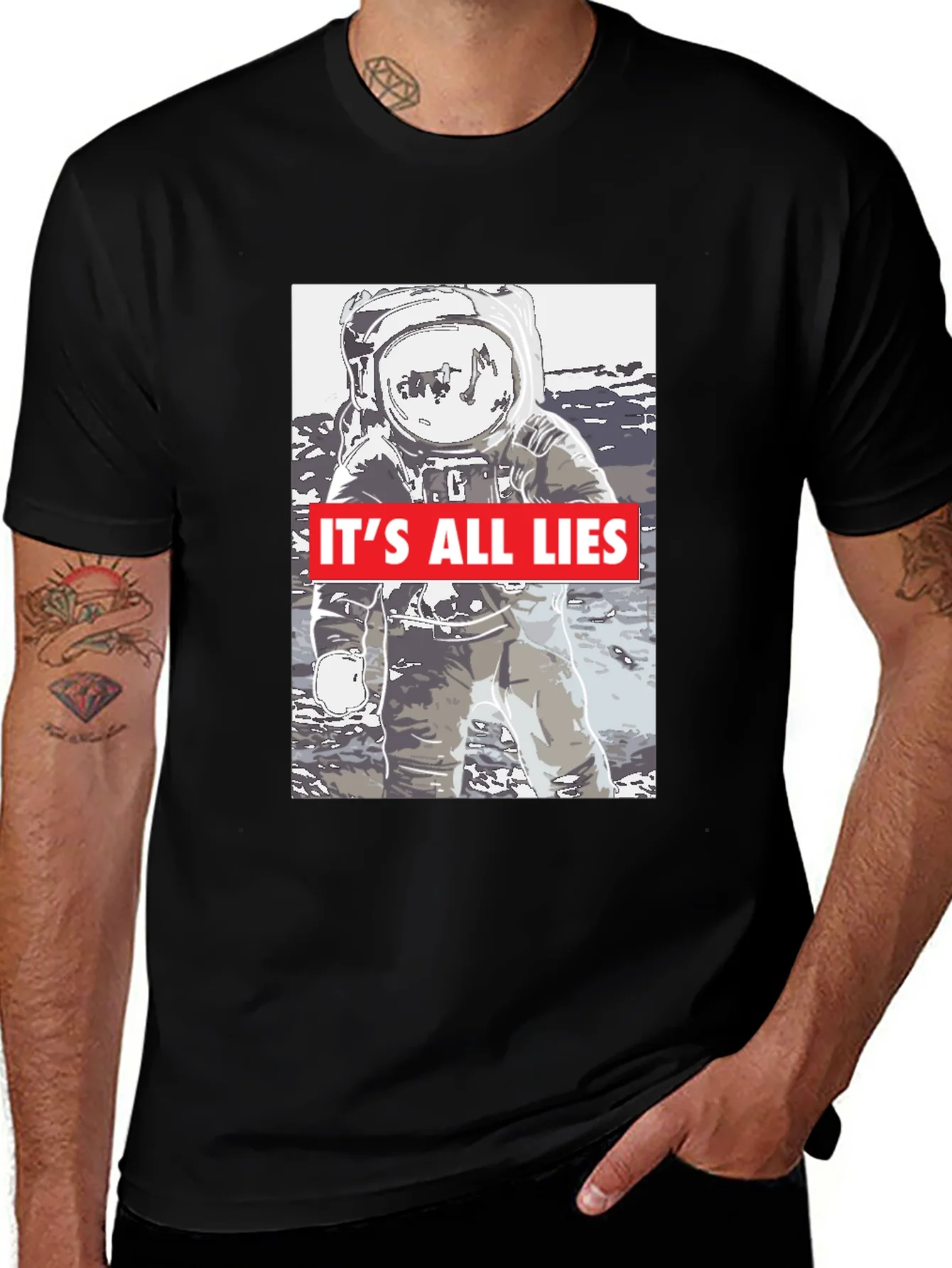 Rebbecca Moon Landing Conspiracy T-Shirt