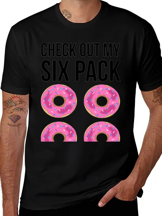 Rebbecca Funny Six Pack Donut T-Shirt - Check Out My Six Pack Tee