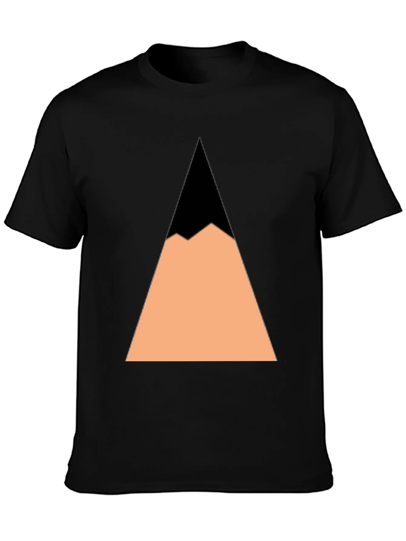 Rebbecca Geometric Mountain Peak Black T-Shirt
