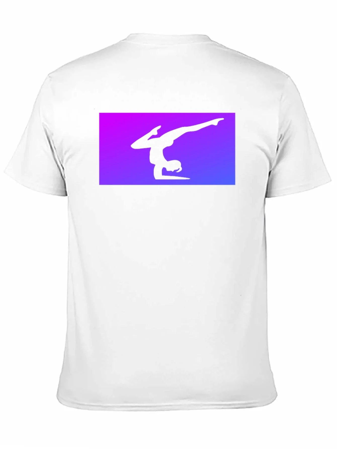 Camiseta Negra con Silueta de Gimnasta