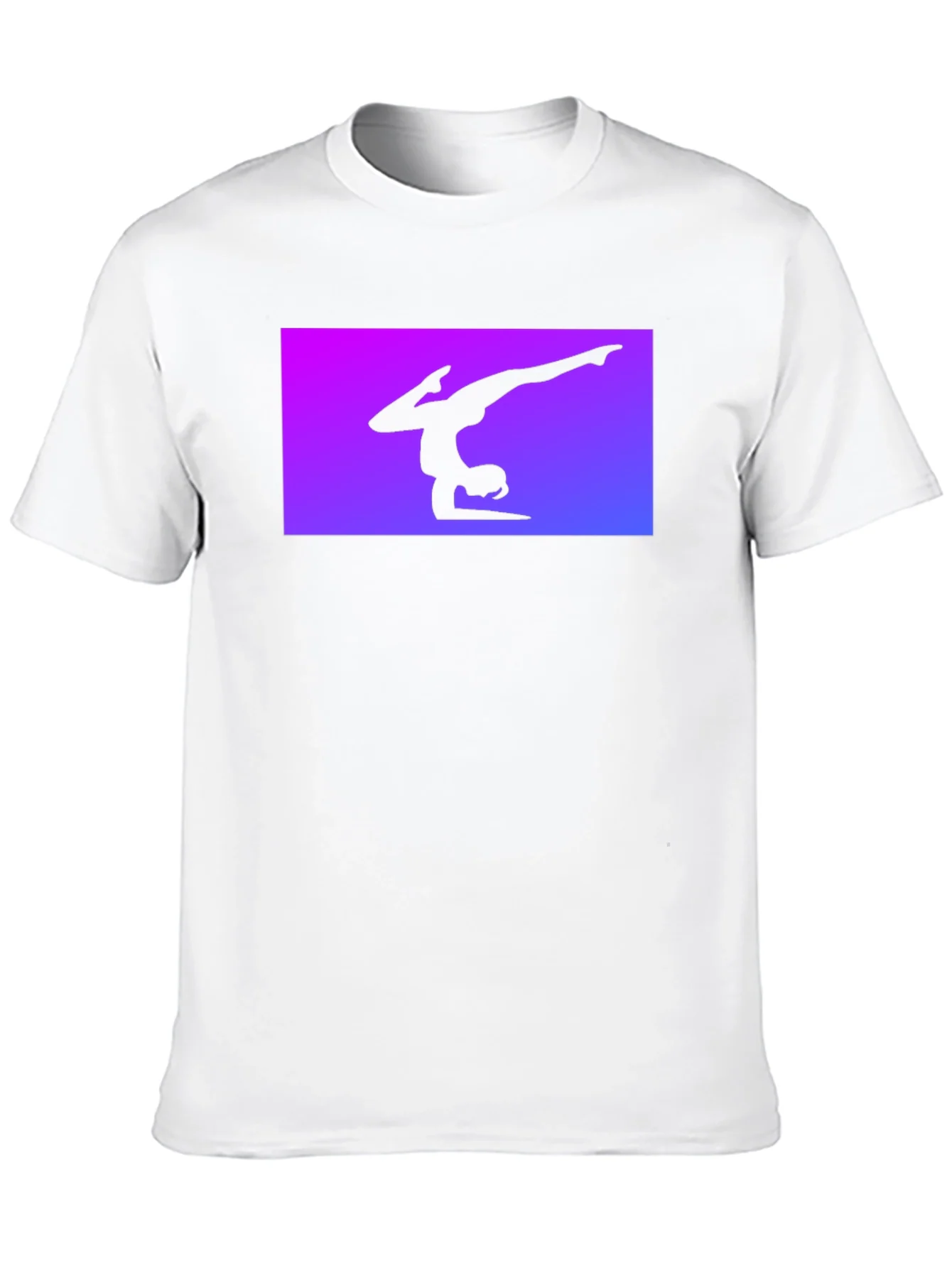 Camiseta Negra con Silueta de Gimnasta