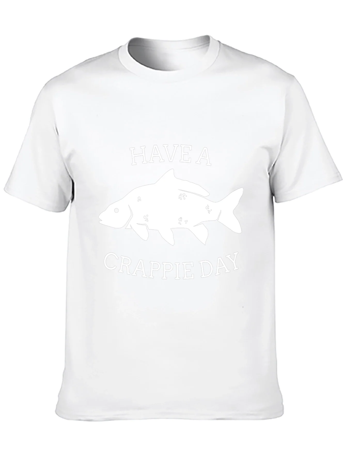 Camiseta Negra Have a Crappie Day Pesca
