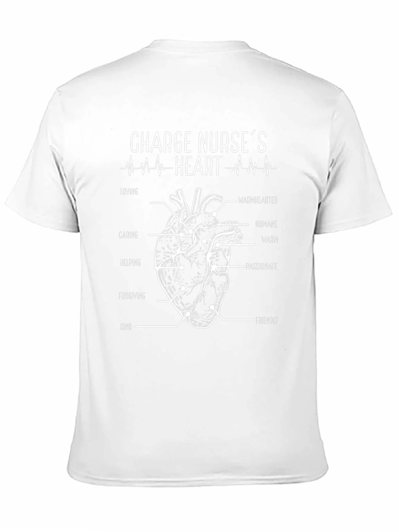 Rebbecca Charge Nurses Heart T-Shirt - Caring Nurse Tee