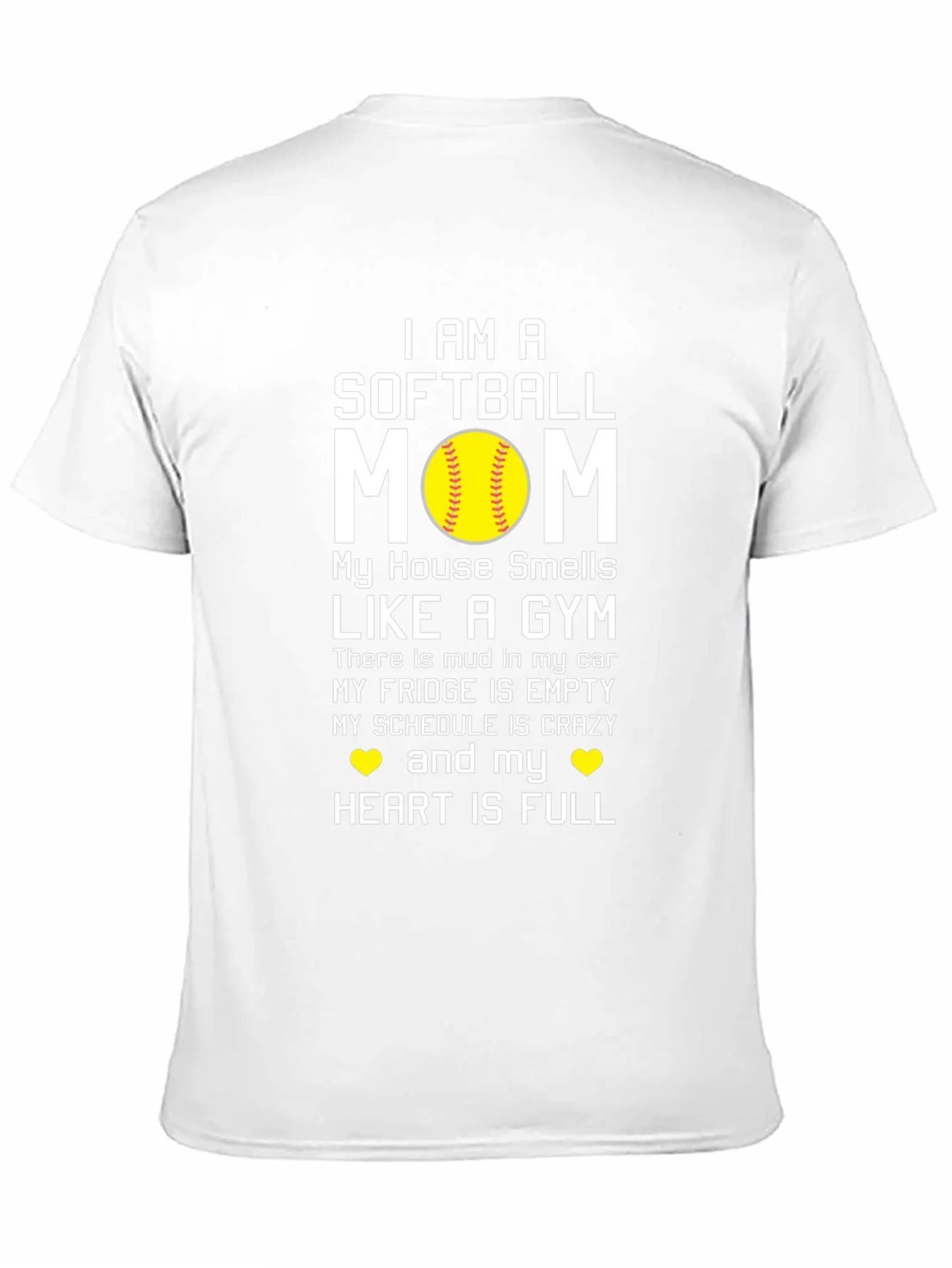 Camiseta Mam¨¢ de Softball: Coraz¨®n Lleno