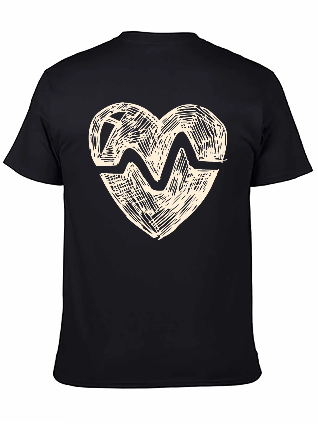 Rebbecca Heartbeat Graphic Print Crew Neck T-Shirt