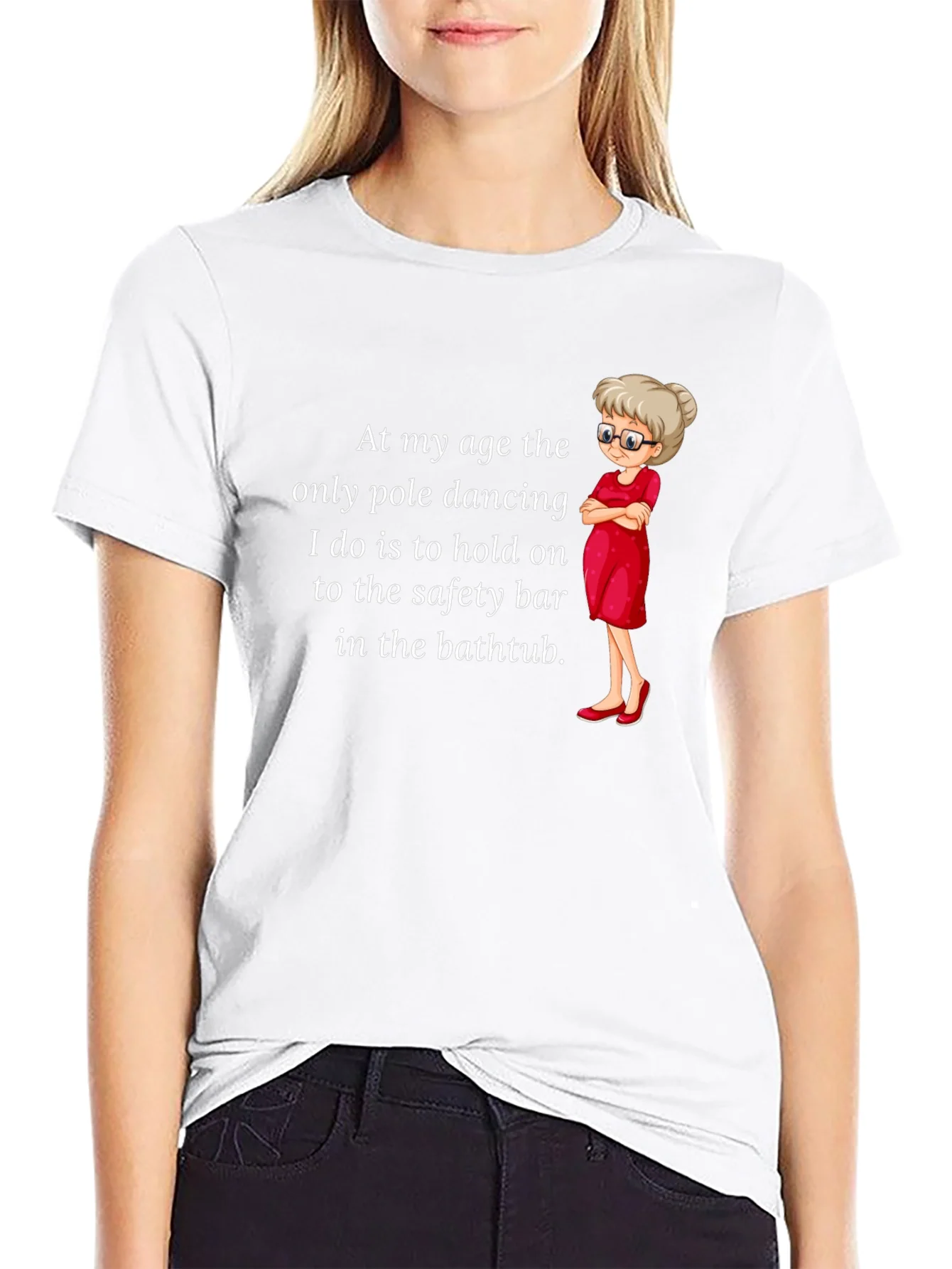 Rebbecca Funny Pole Dancing T-Shirt for Grandmas