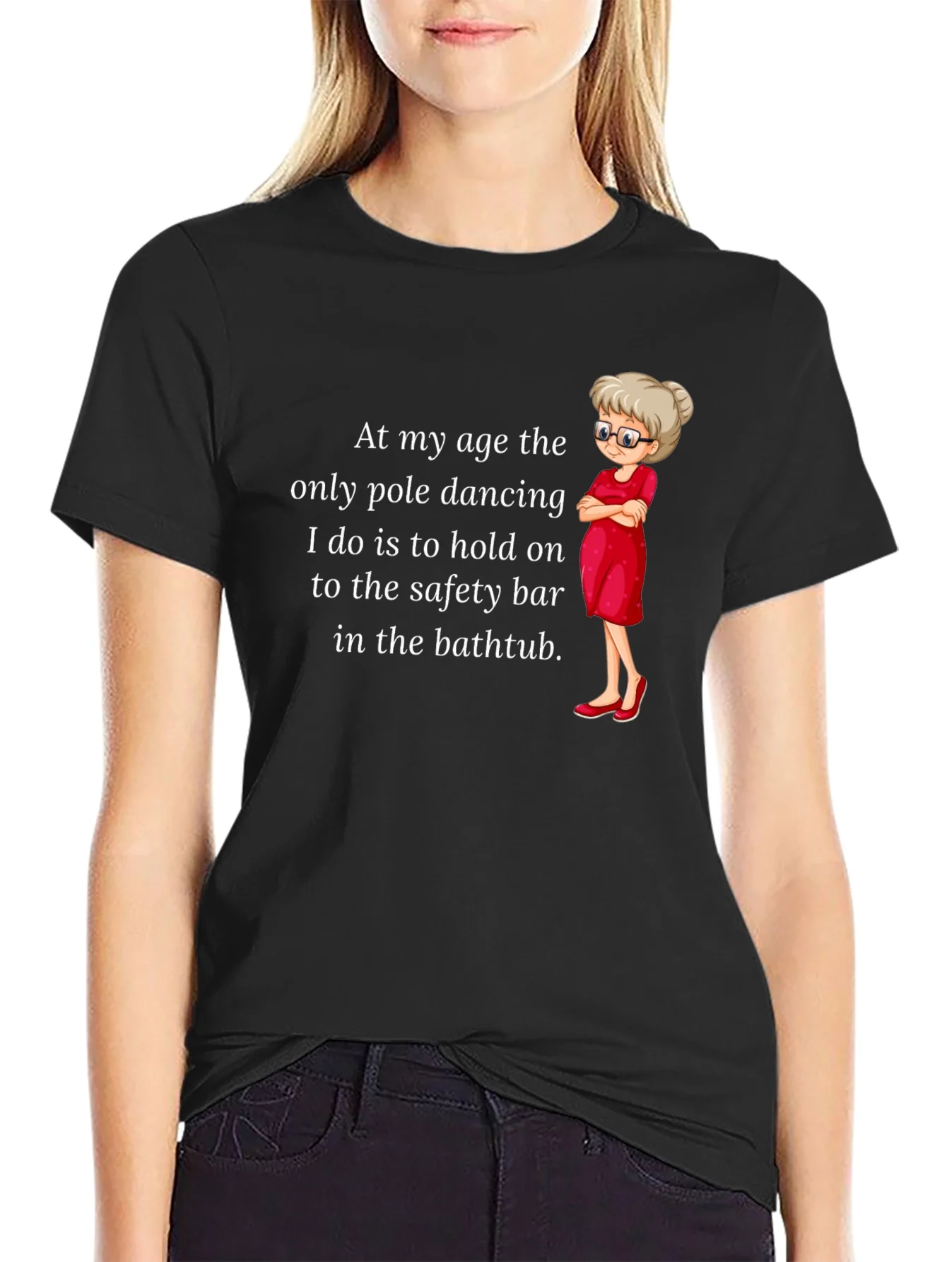 Rebbecca Funny Pole Dancing T-Shirt for Grandmas