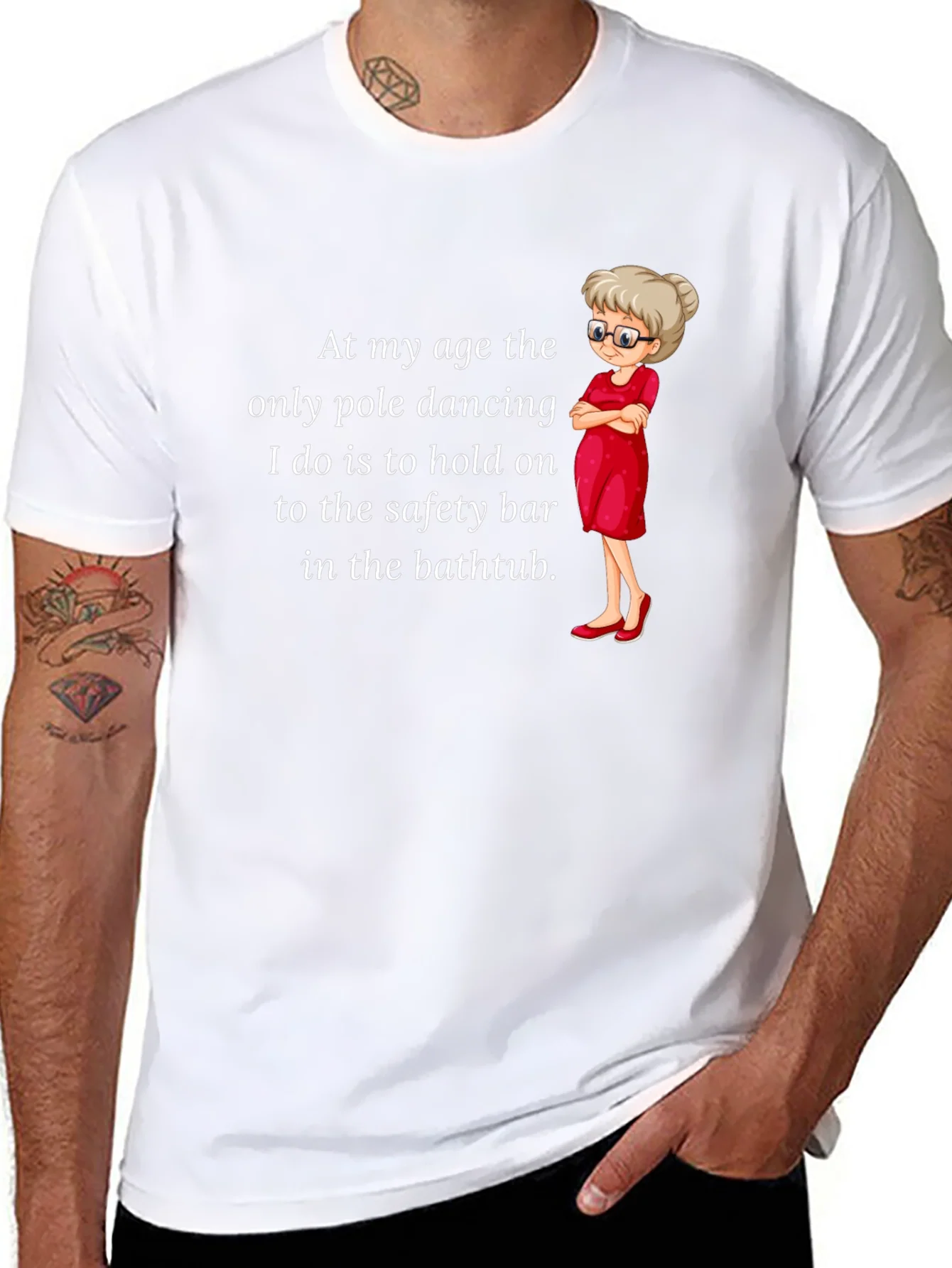Rebbecca Funny Pole Dancing T-Shirt for Grandmas