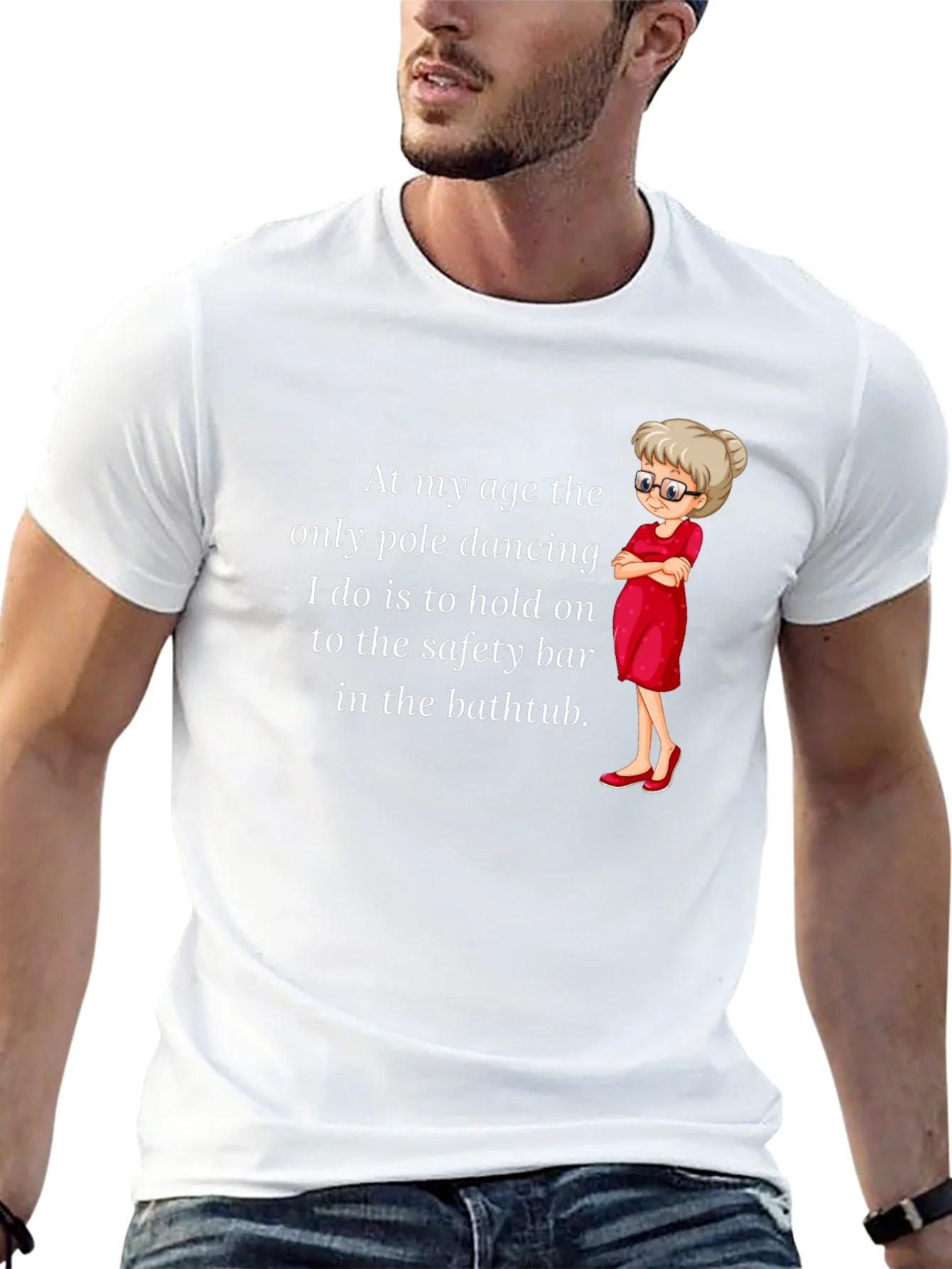 Rebbecca Funny Pole Dancing T-Shirt for Grandmas