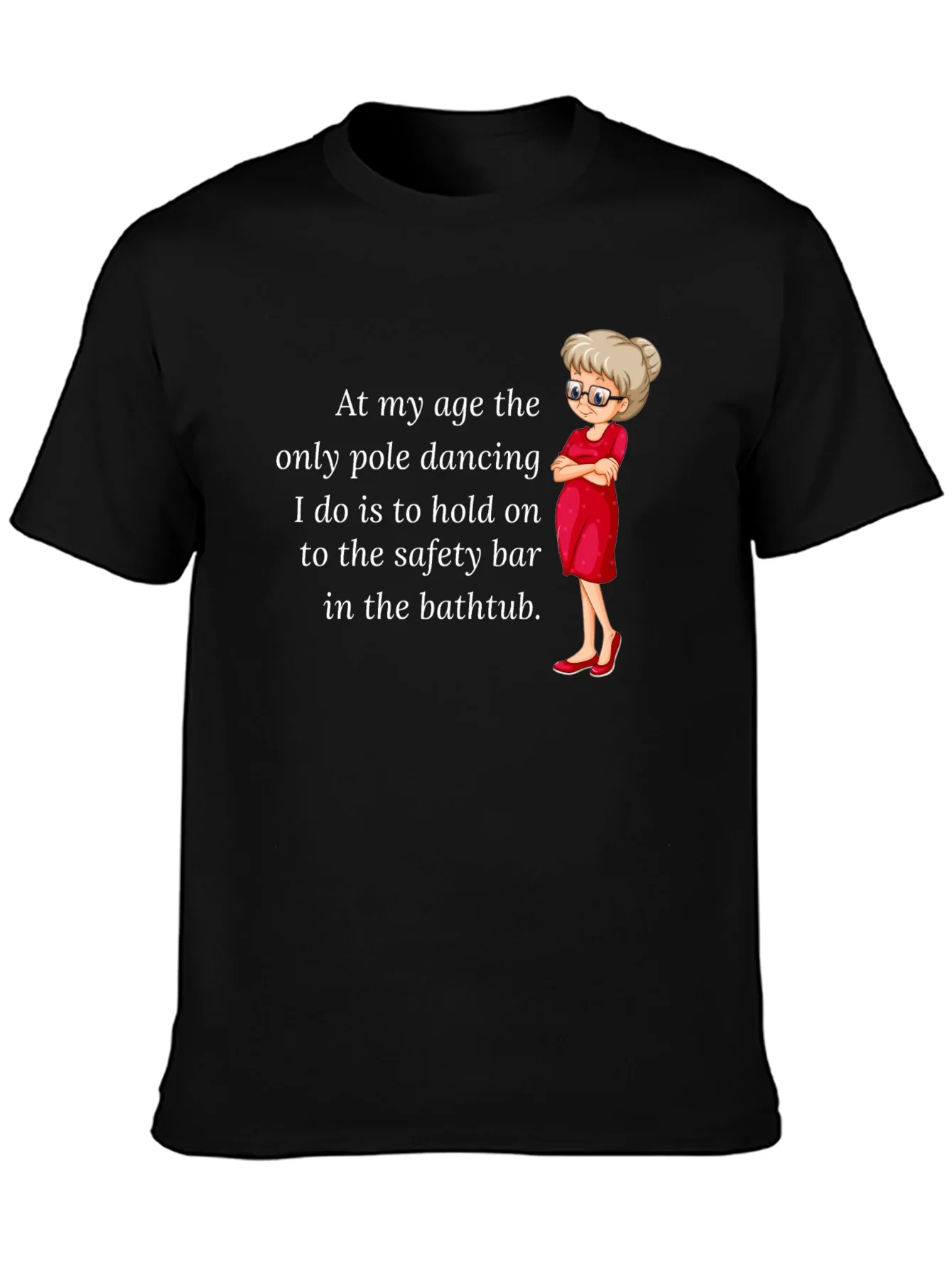 Rebbecca Funny Pole Dancing T-Shirt for Grandmas
