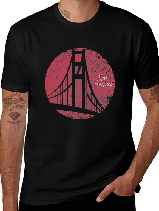 Rebbecca San Francisco Bridge Graphic T-Shirt - Black