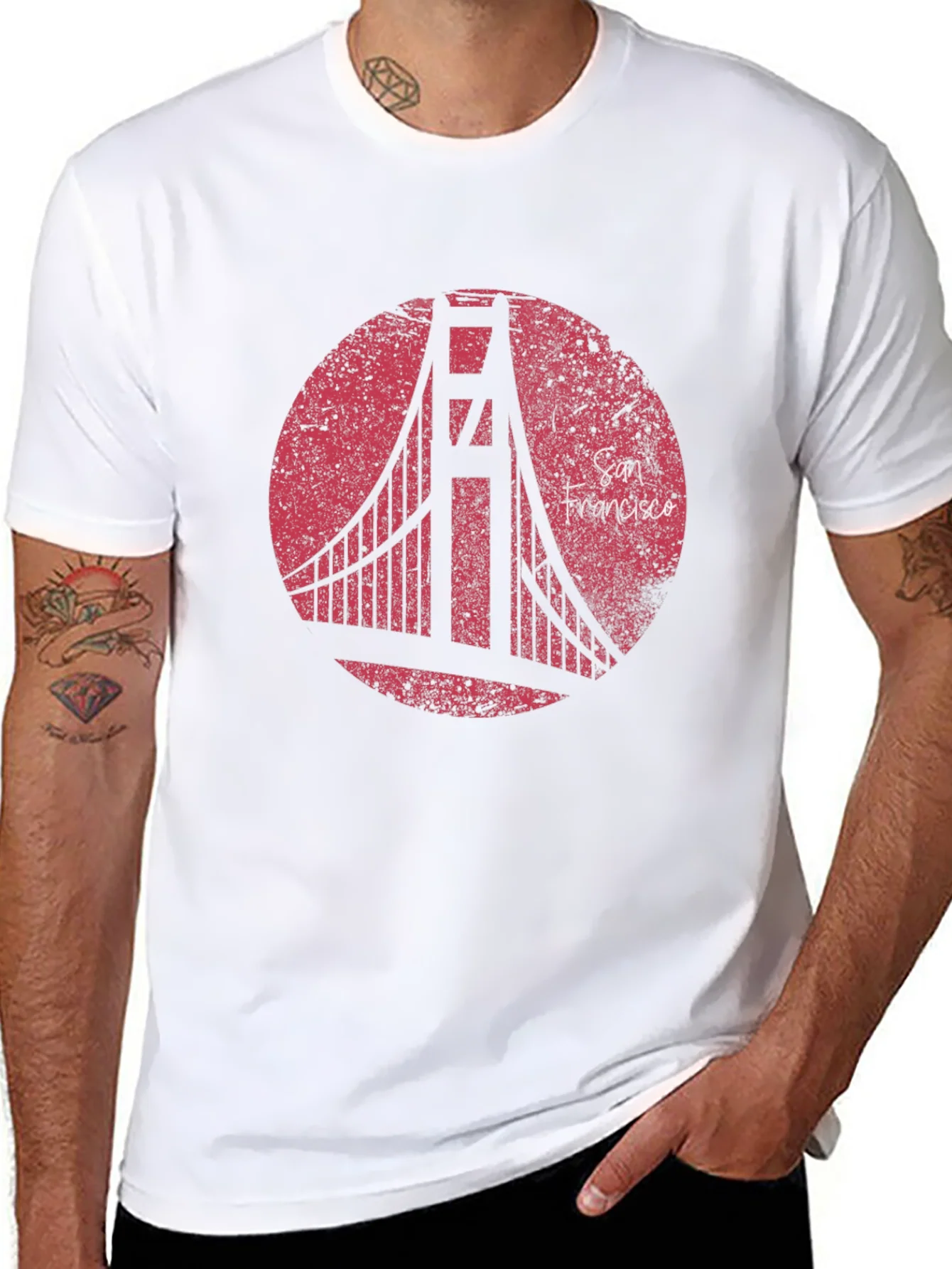 Rebbecca San Francisco Bridge Graphic T-Shirt - Black