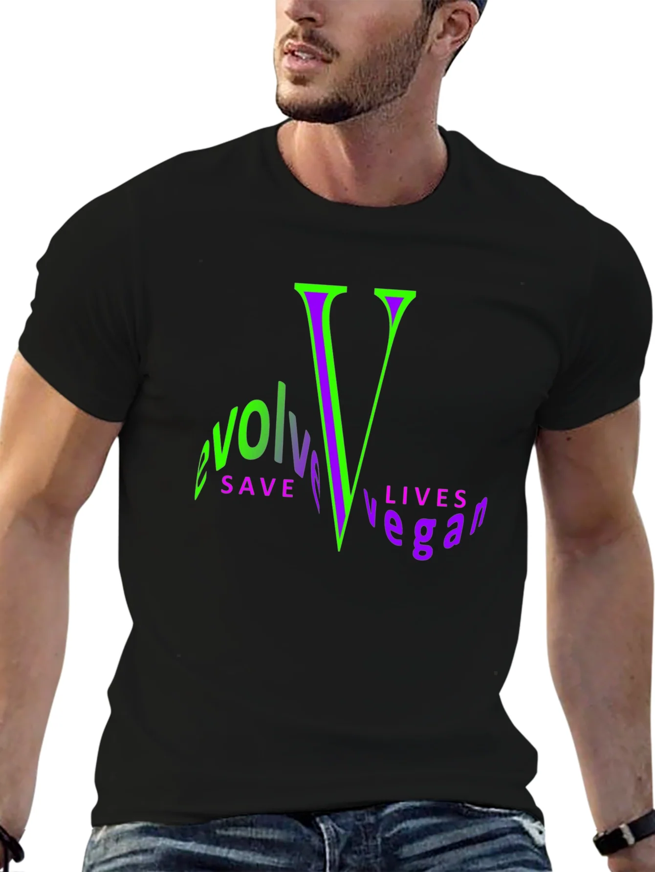 Rebbecca Evolve Vegan Graphic Tee - Save Lives
