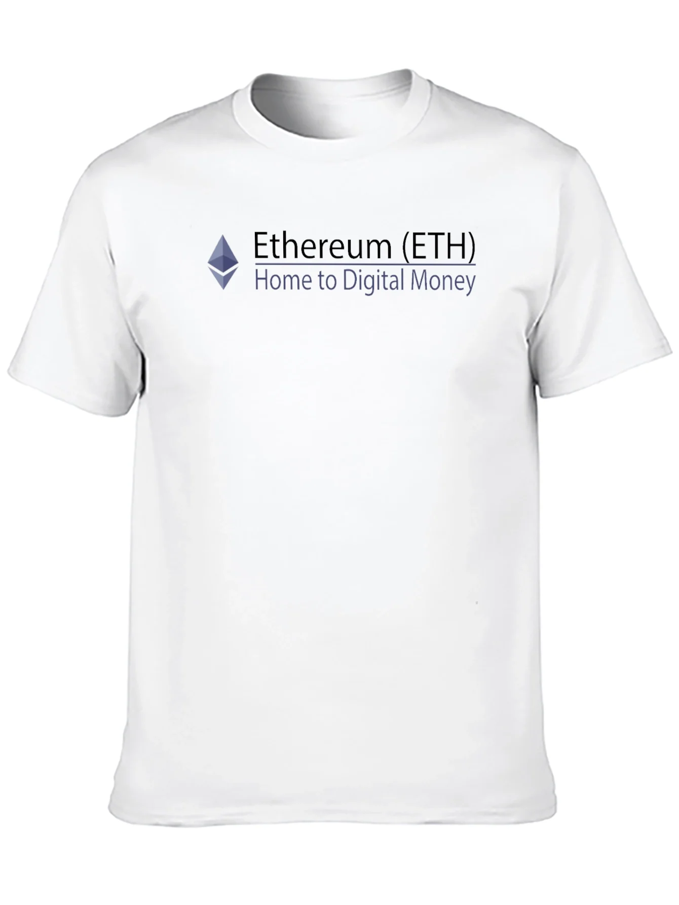 Camiseta Negra Ethereum (ETH) - Dinero Digital