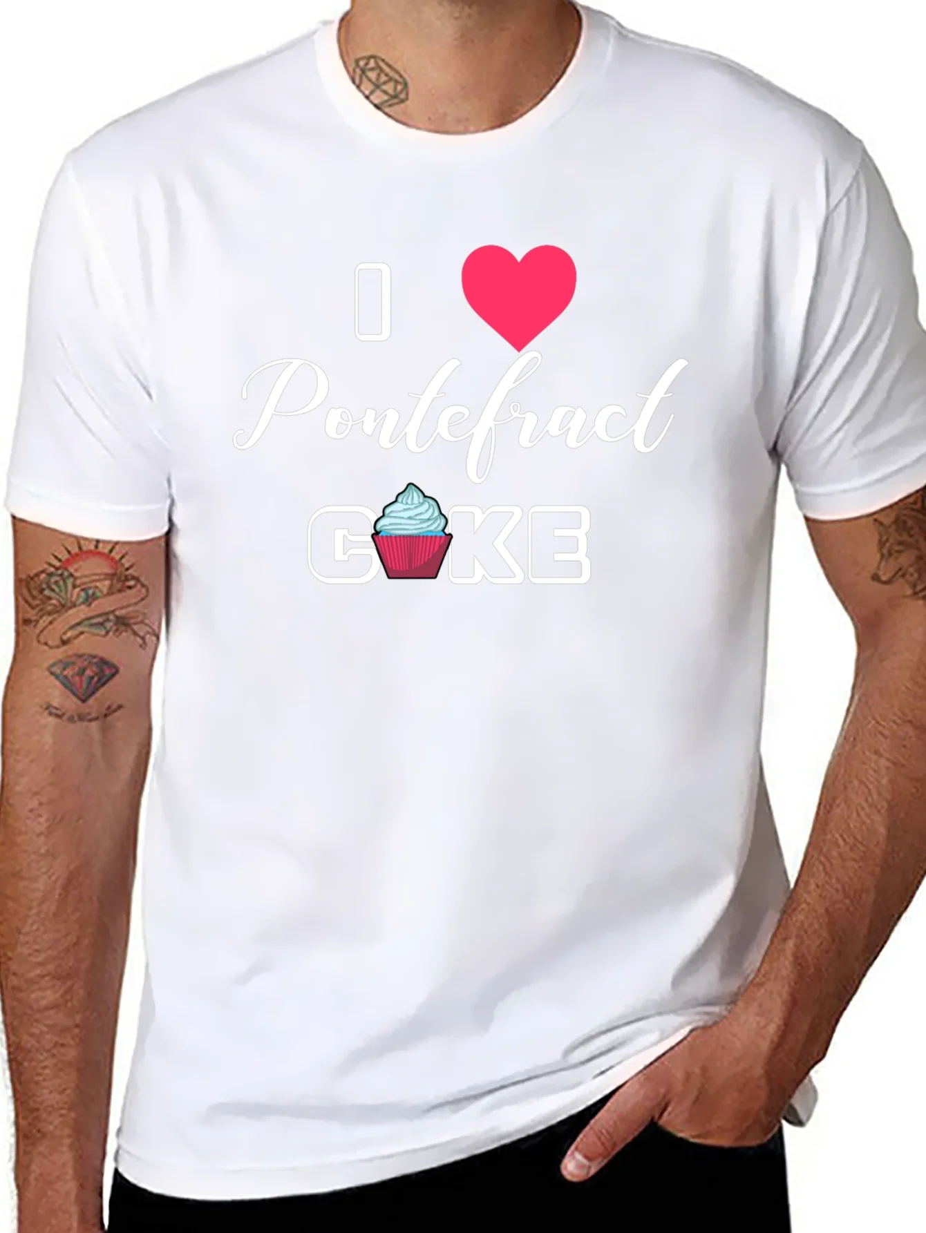 Camiseta Negra I Love Pontefract Cake