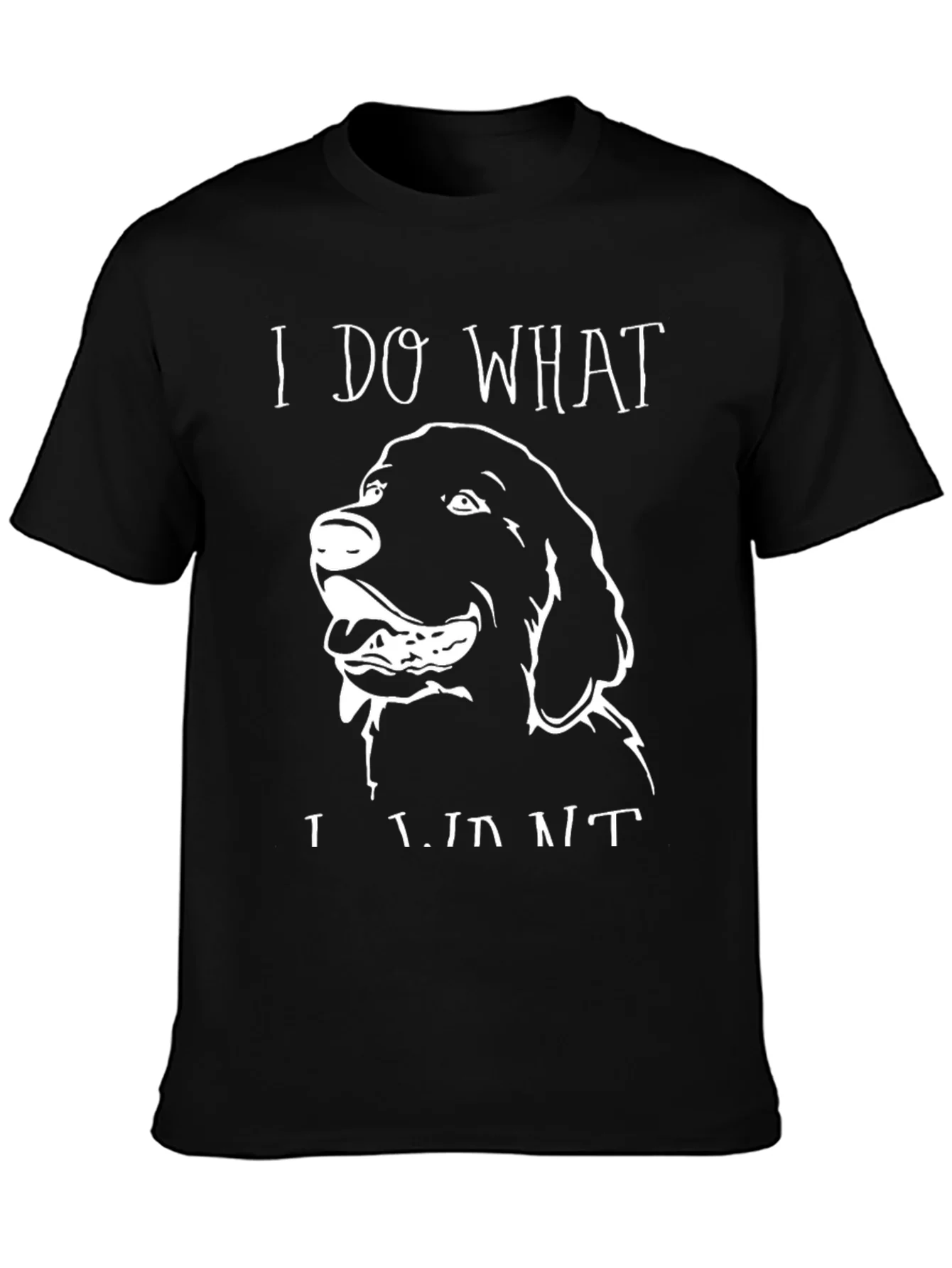 Rebbecca I Do What I Want Dog T-Shirt Black