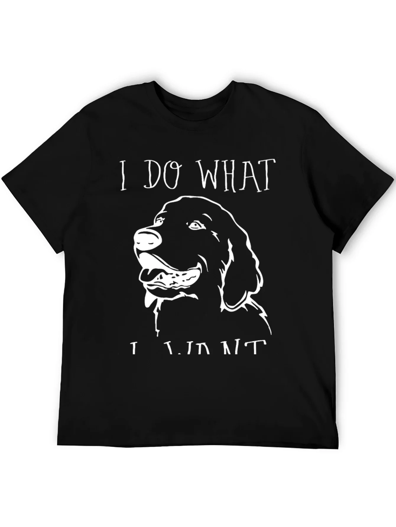 Rebbecca I Do What I Want Dog T-Shirt Black