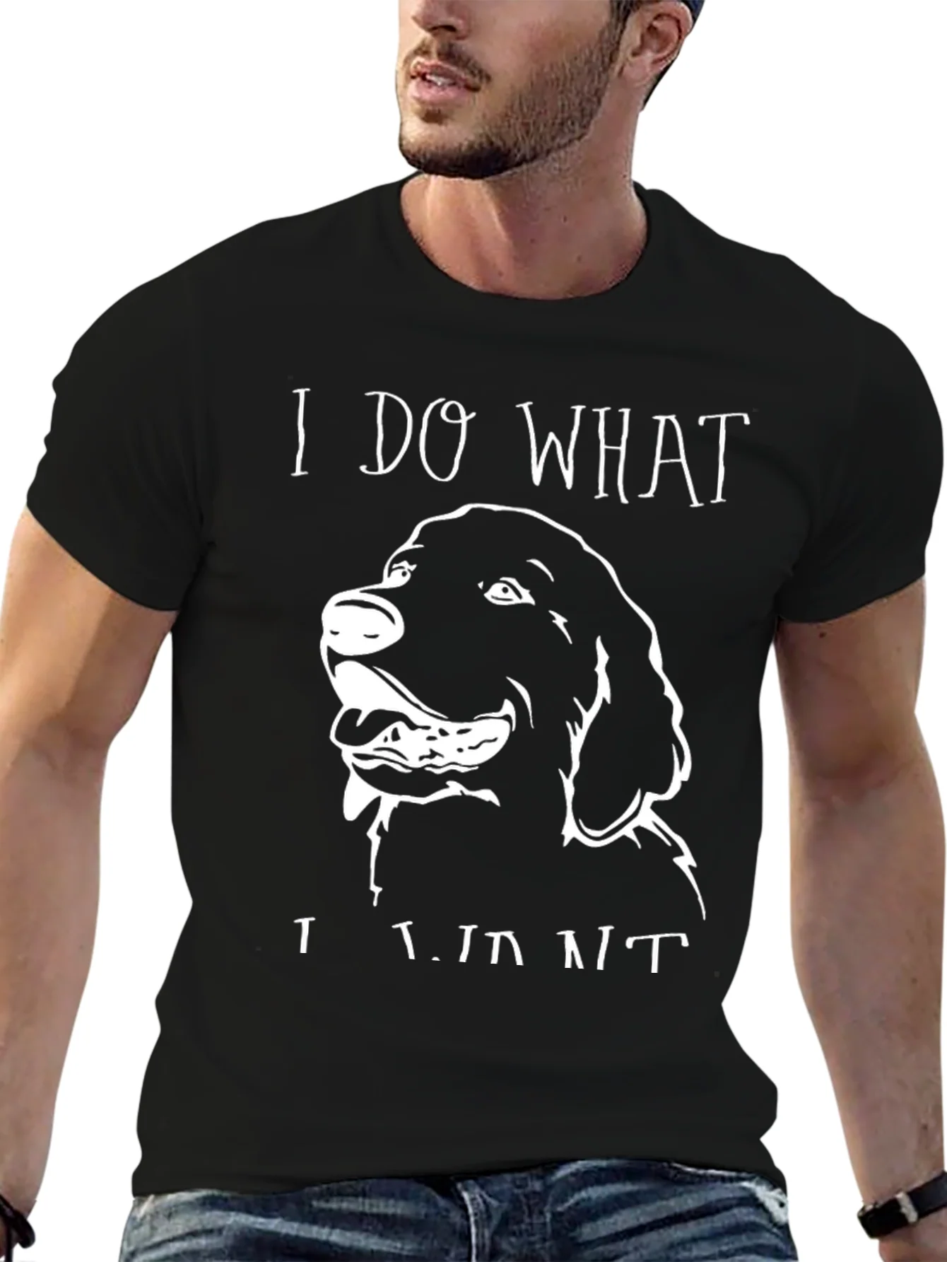 Rebbecca I Do What I Want Dog T-Shirt Black