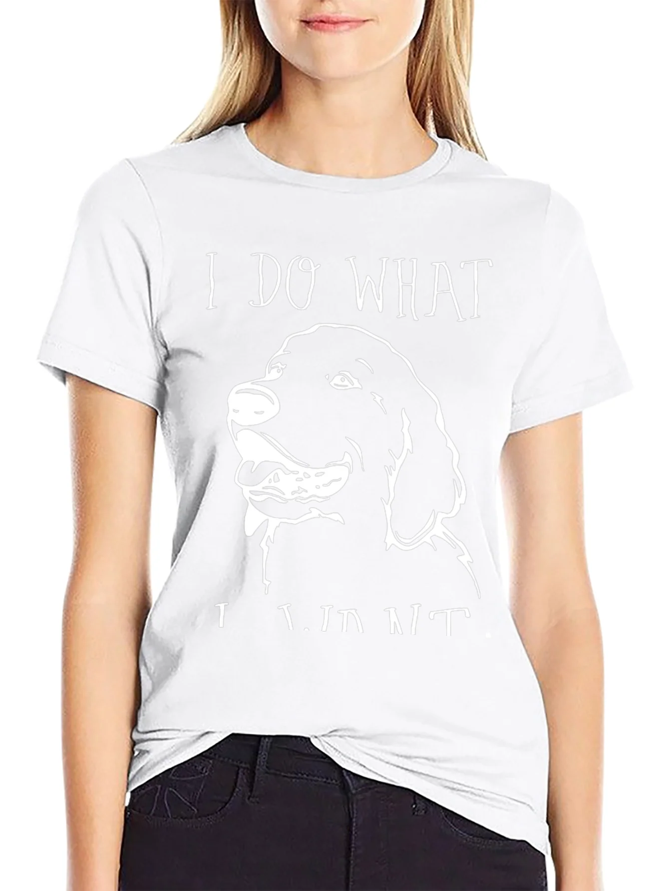 Rebbecca I Do What I Want Dog T-Shirt Black