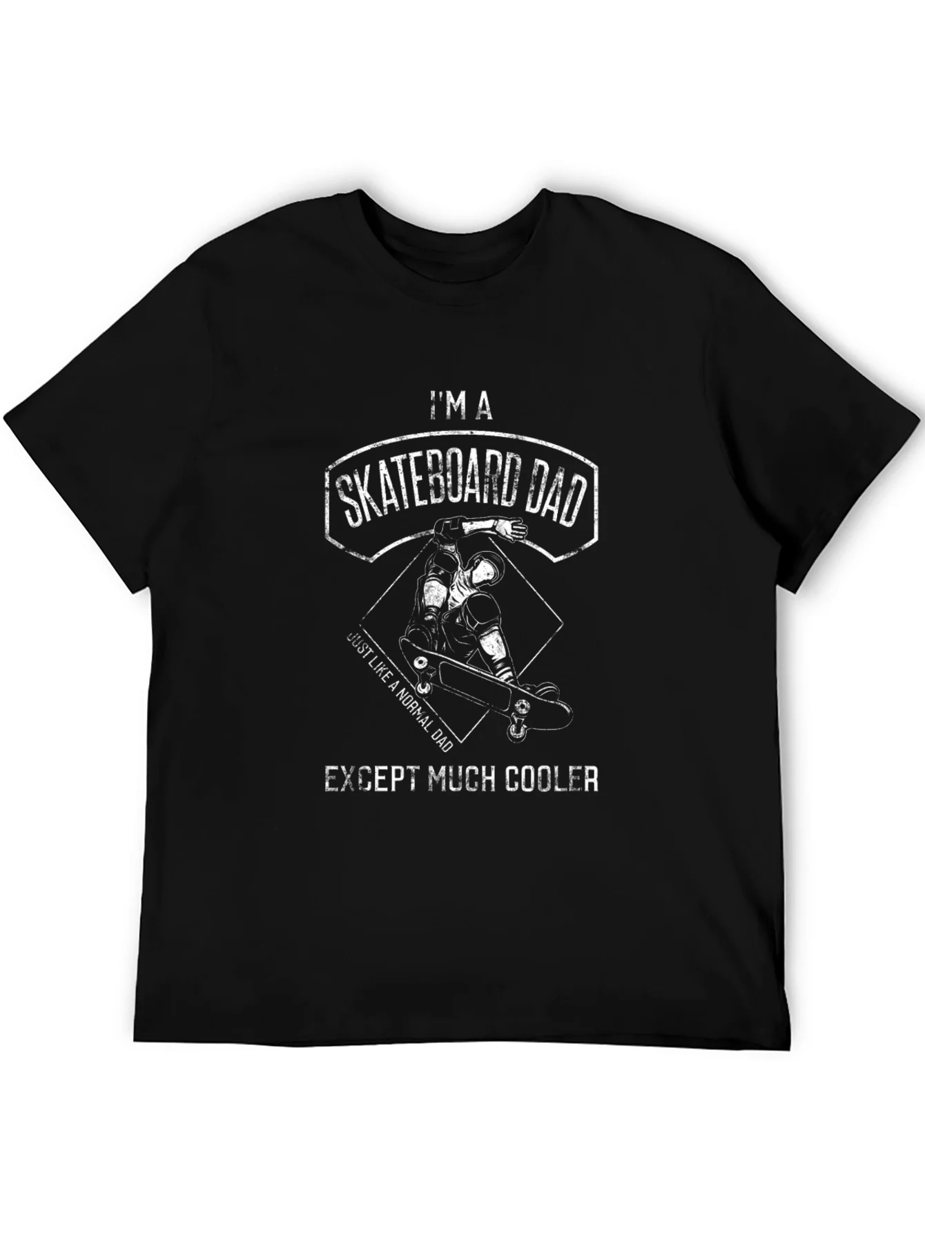 Camiseta Negra: Soy un Pap¨¢ Skater