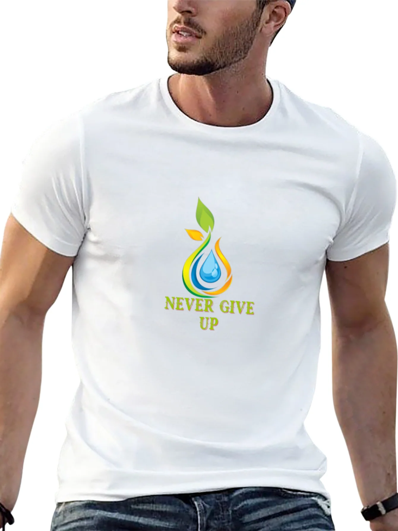 Rebbecca Never Give Up Graphic Tee - Motivational T-Shirt