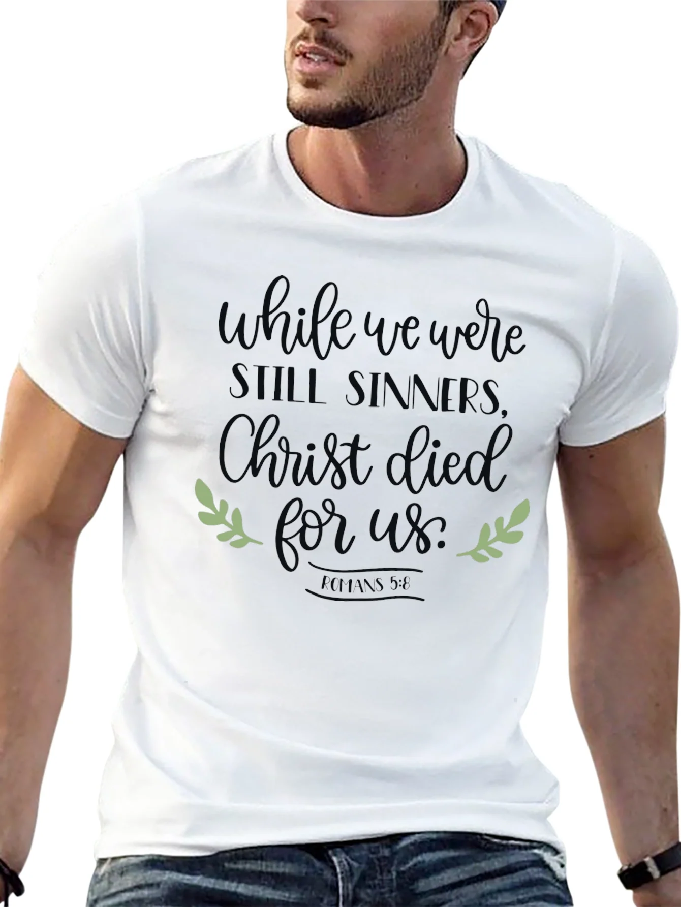 Rebbecca While We Were Still Sinners Christian Tee