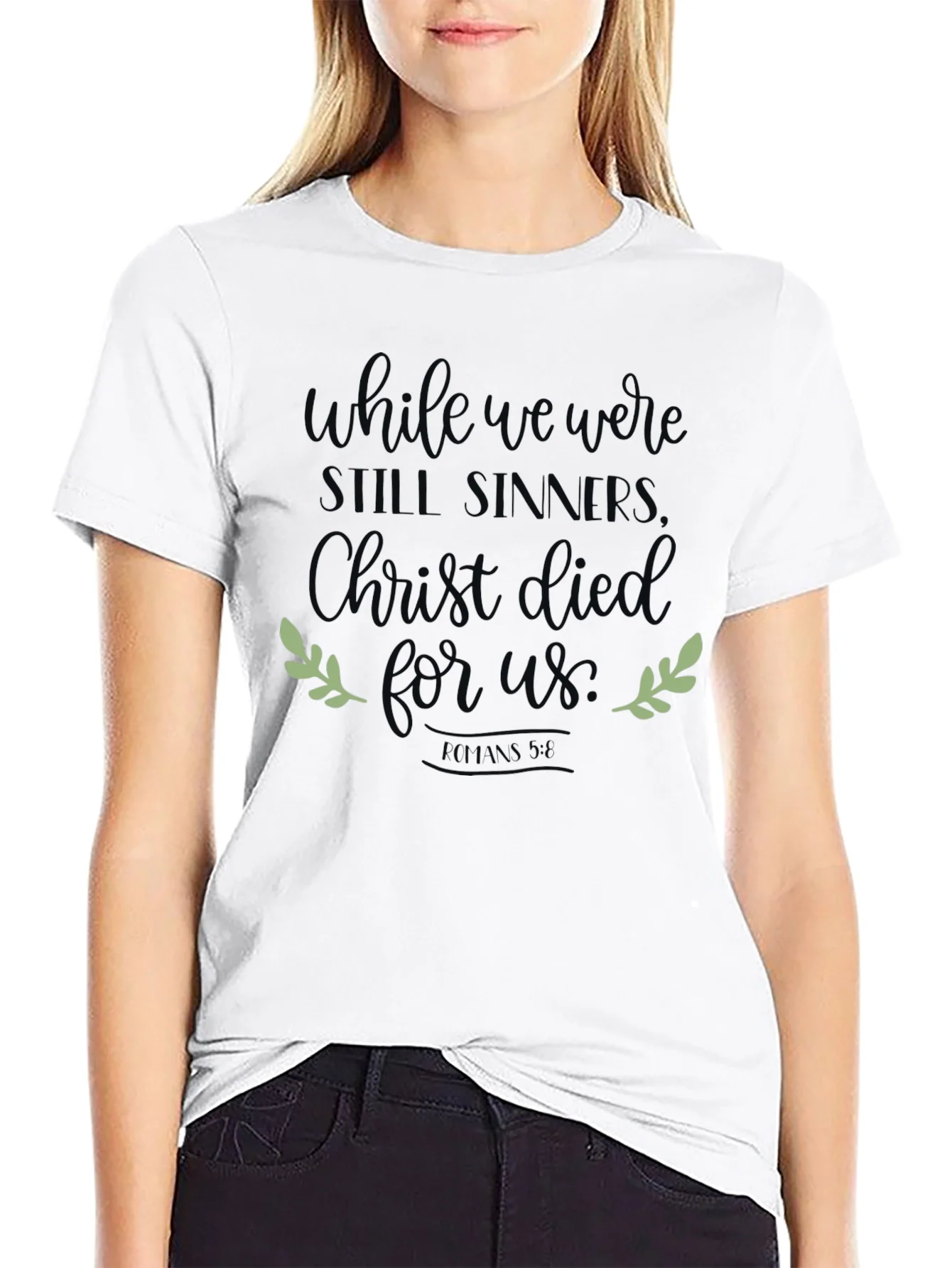 Rebbecca While We Were Still Sinners Christian Tee