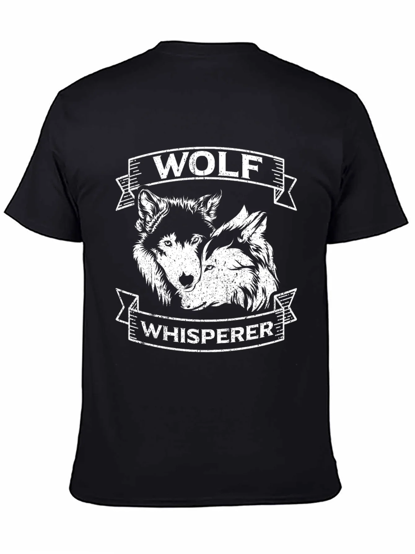 Rebbecca Wolf Whisperer Graphic Tee - Black Cotton T-Shirt