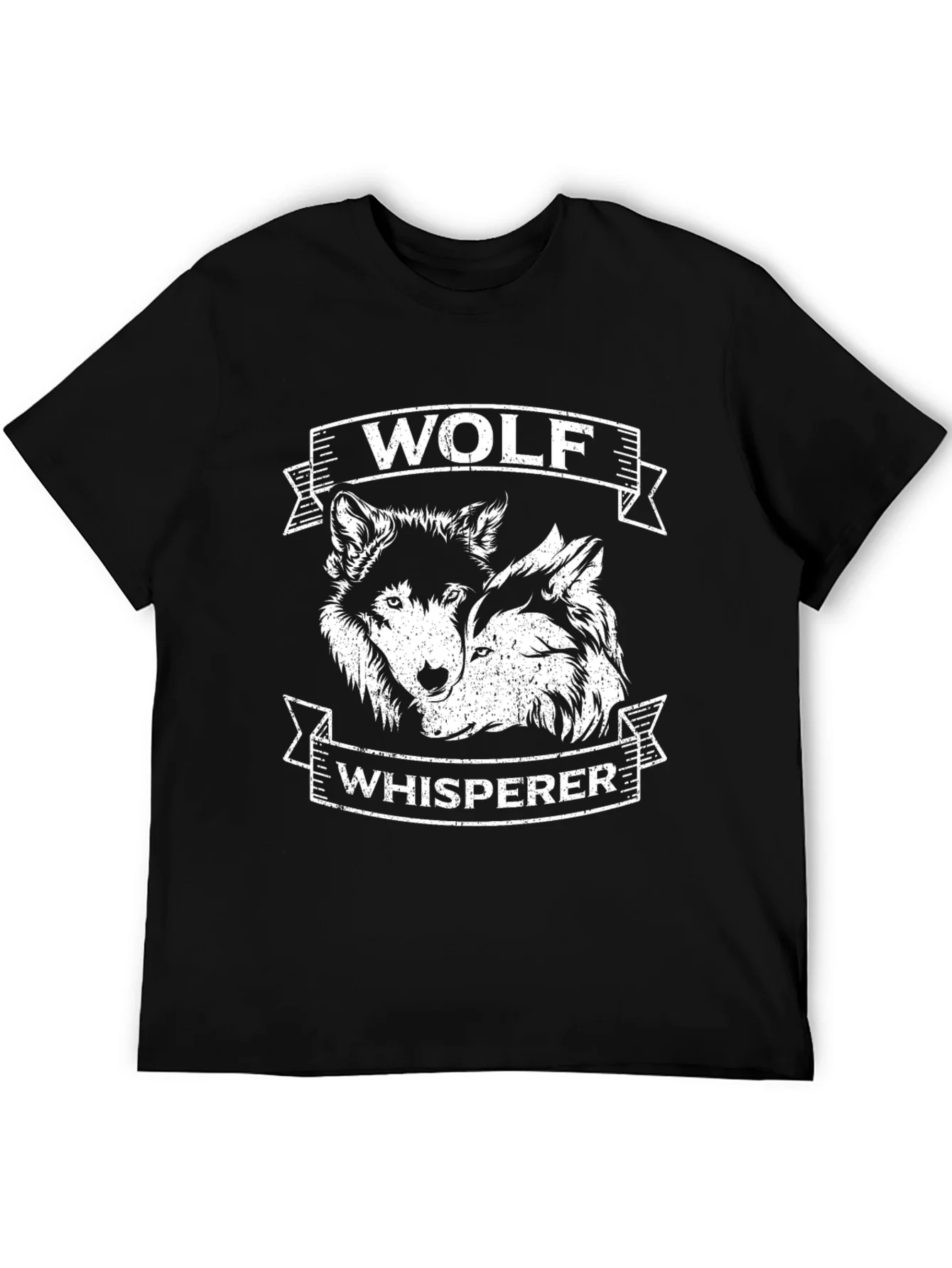 Rebbecca Wolf Whisperer Graphic Tee - Black Cotton T-Shirt
